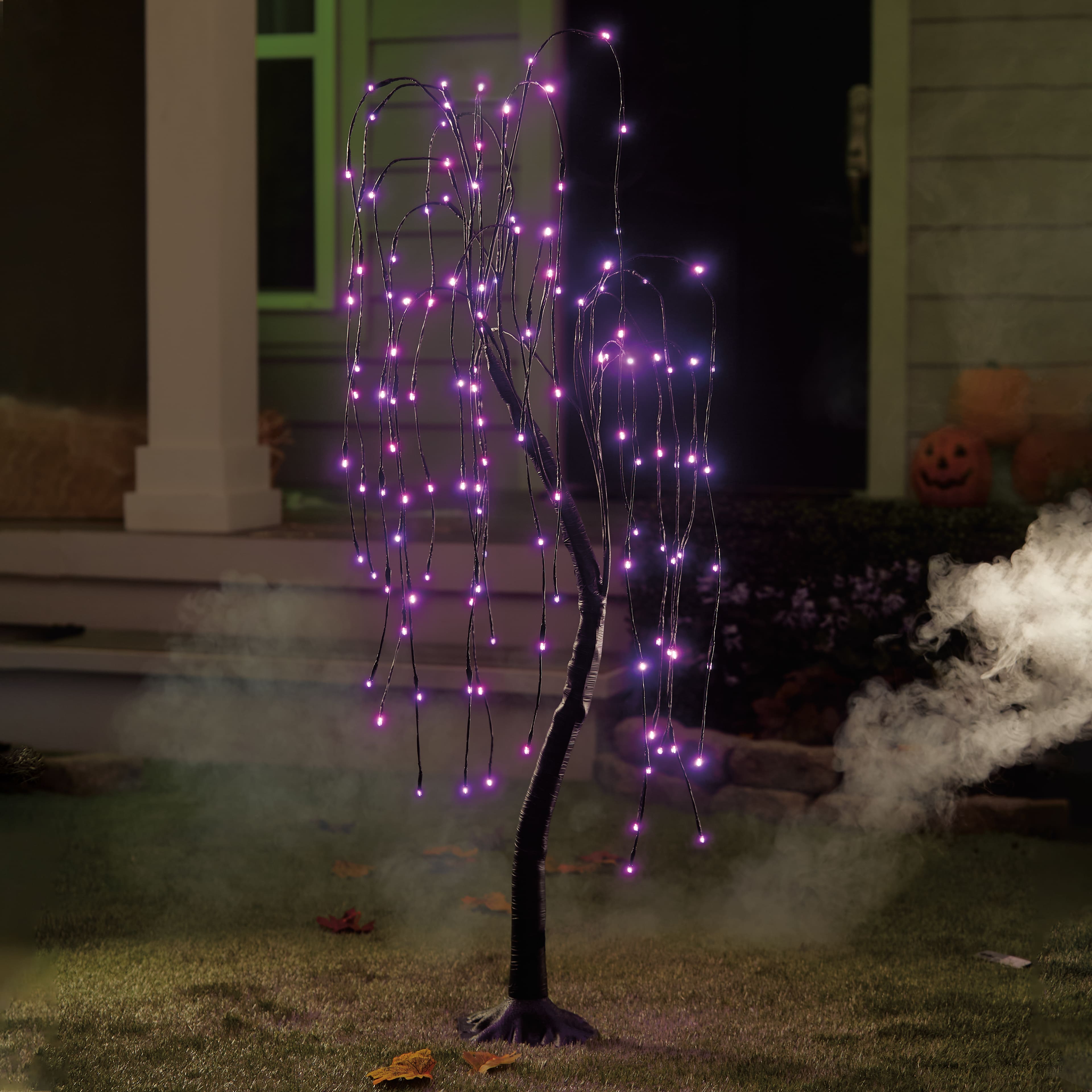 4ft. Orange &#x26; Purple Color Changing Spooky Willow Tree by Ashland&#xAE;