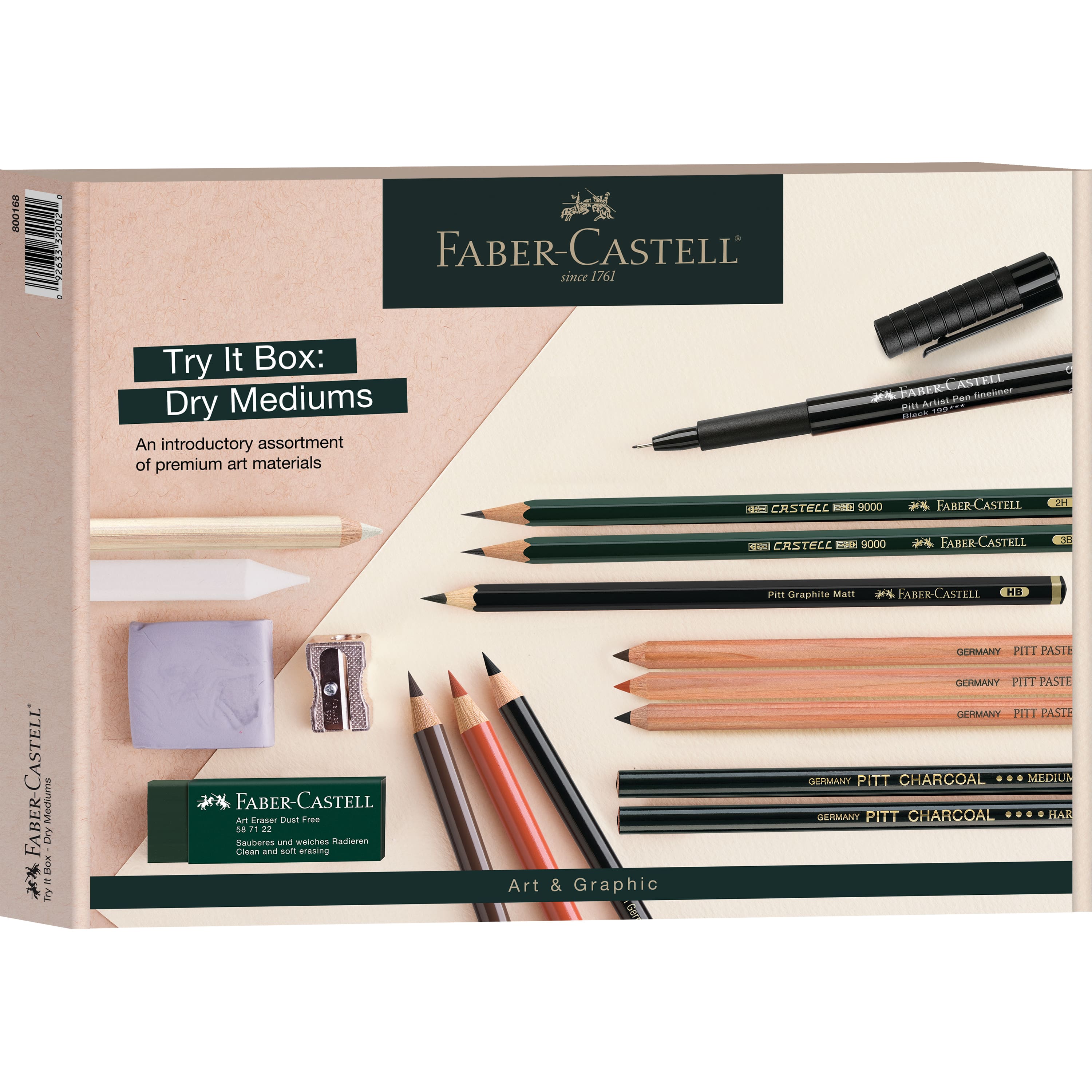 Faber-Castell&#xAE; Dry Mediums Art &#x26; Graphic Try It Box Set
