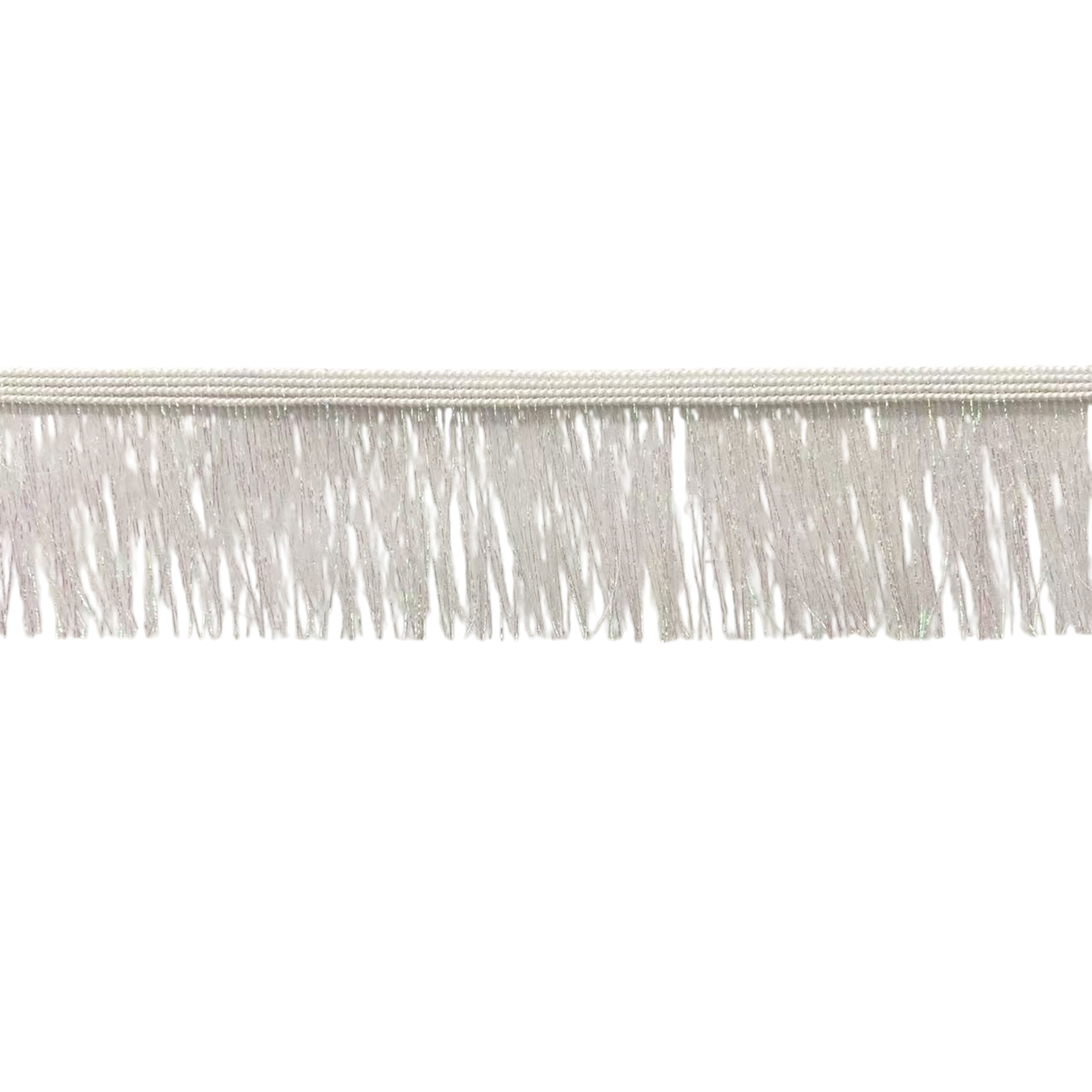 1.87&#x22; White Shimmery Fringe Trim by Celebrate It&#xAE;