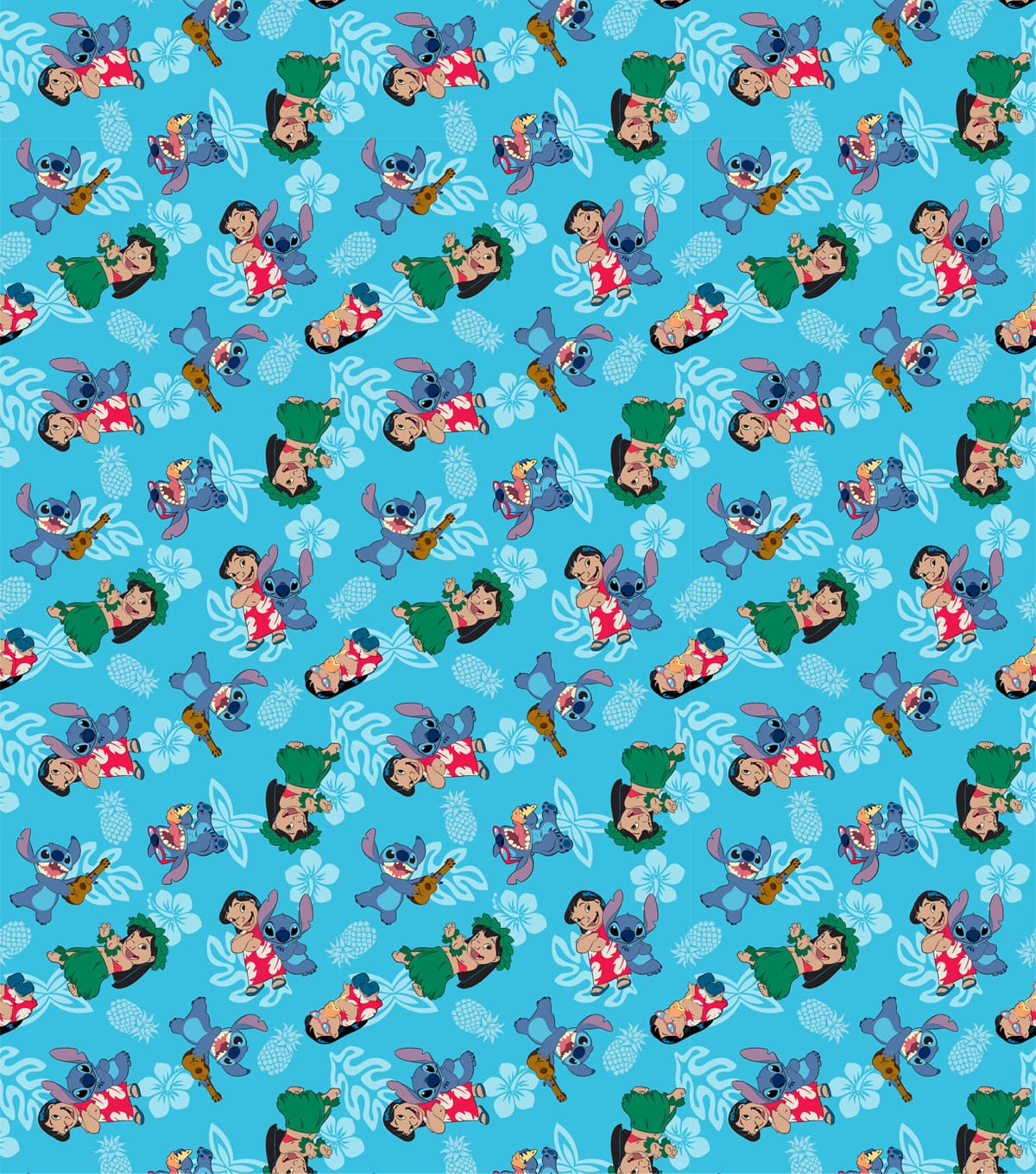 Disney&#xAE; Lilo &#x26; Stitch Flowers Cotton Fabric