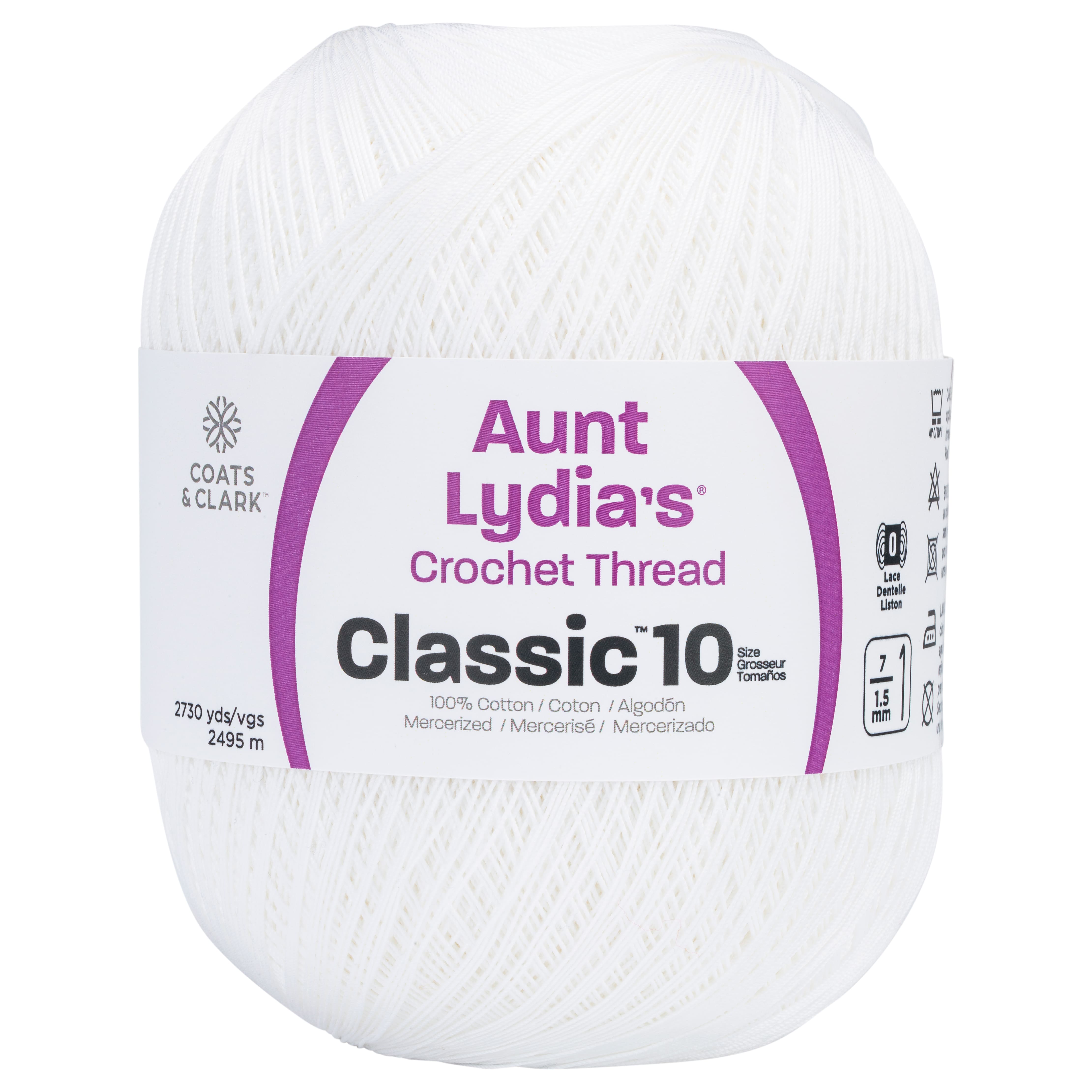 Aunt Lydia&#x27;s&#xAE; Jumbo Crochet Cotton Thread, White