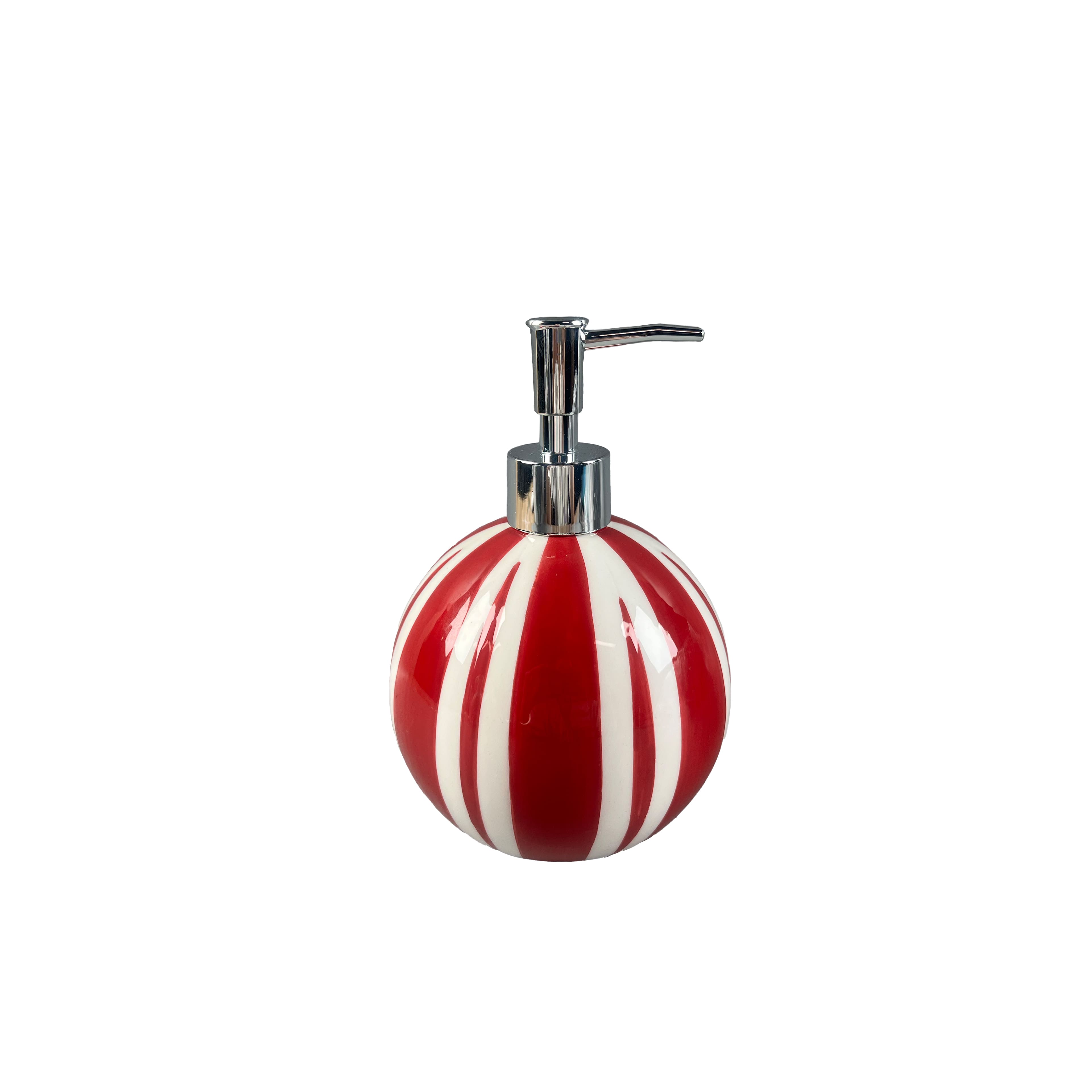 20.2oz. Red &#x26; White Ceramic Soap Dispenser by Ashland&#xAE;