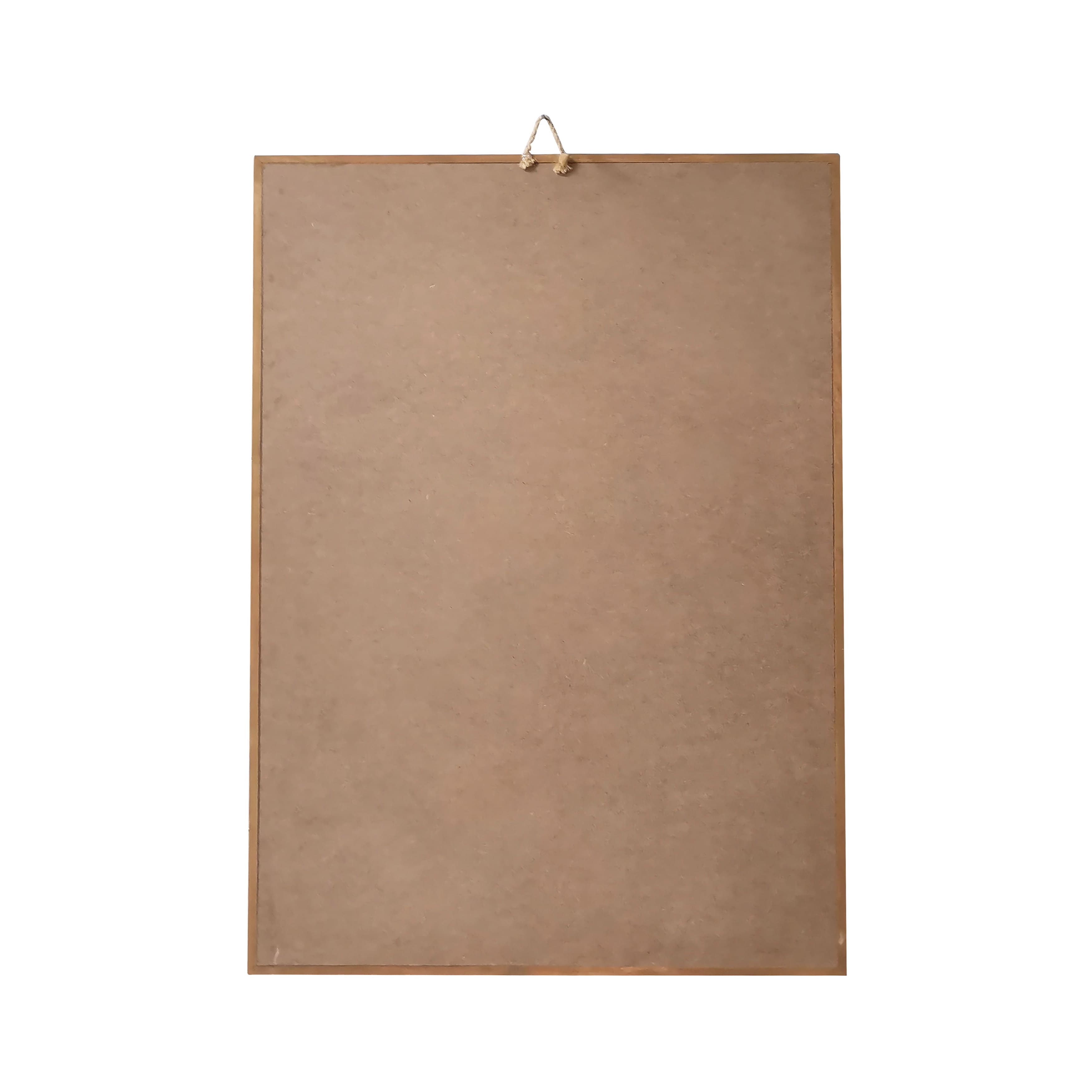 6 Pack: 11&#x22; x 17&#x22; White Plaque with Brown Frame by Make Market&#xAE;