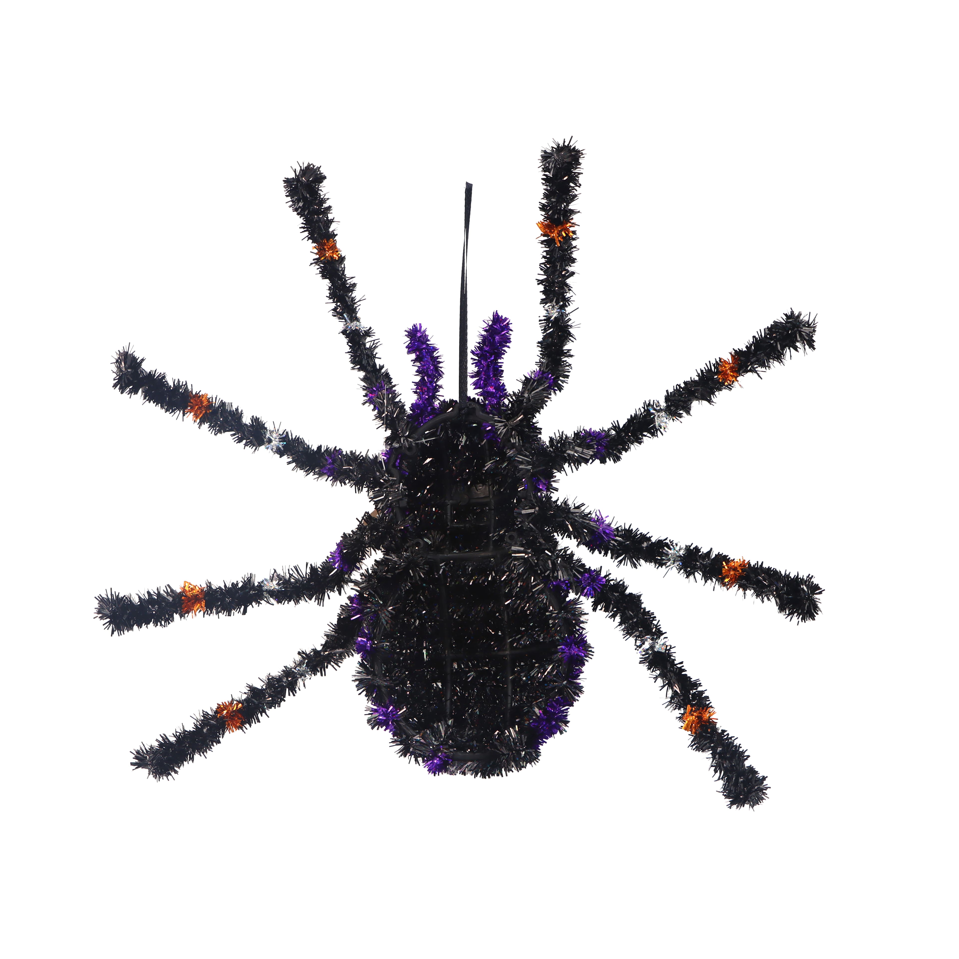 13.5&#x22; Hanging Tinsel Spider by Ashland&#xAE;