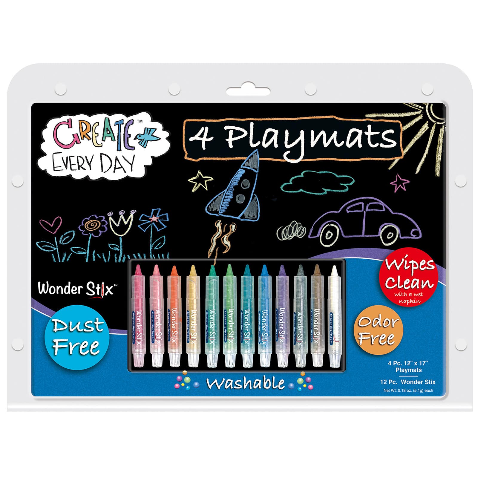 Create Every Day Wonder Stix Playmat Kit, 12" x 17"