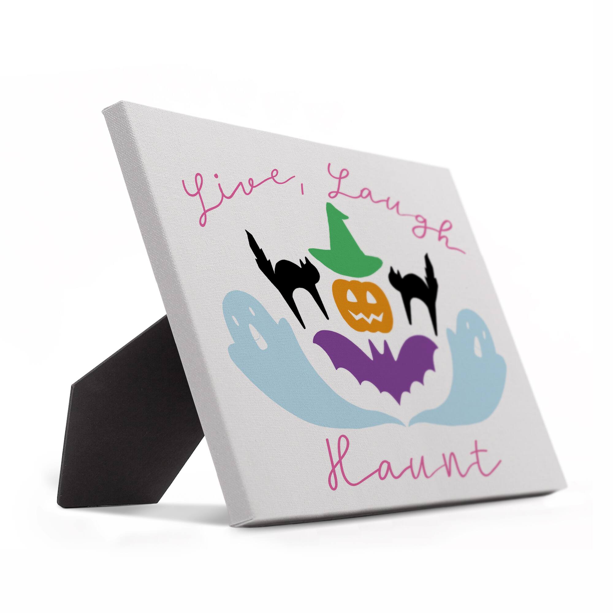 Live Laugh Haunt Tabletop Canvas