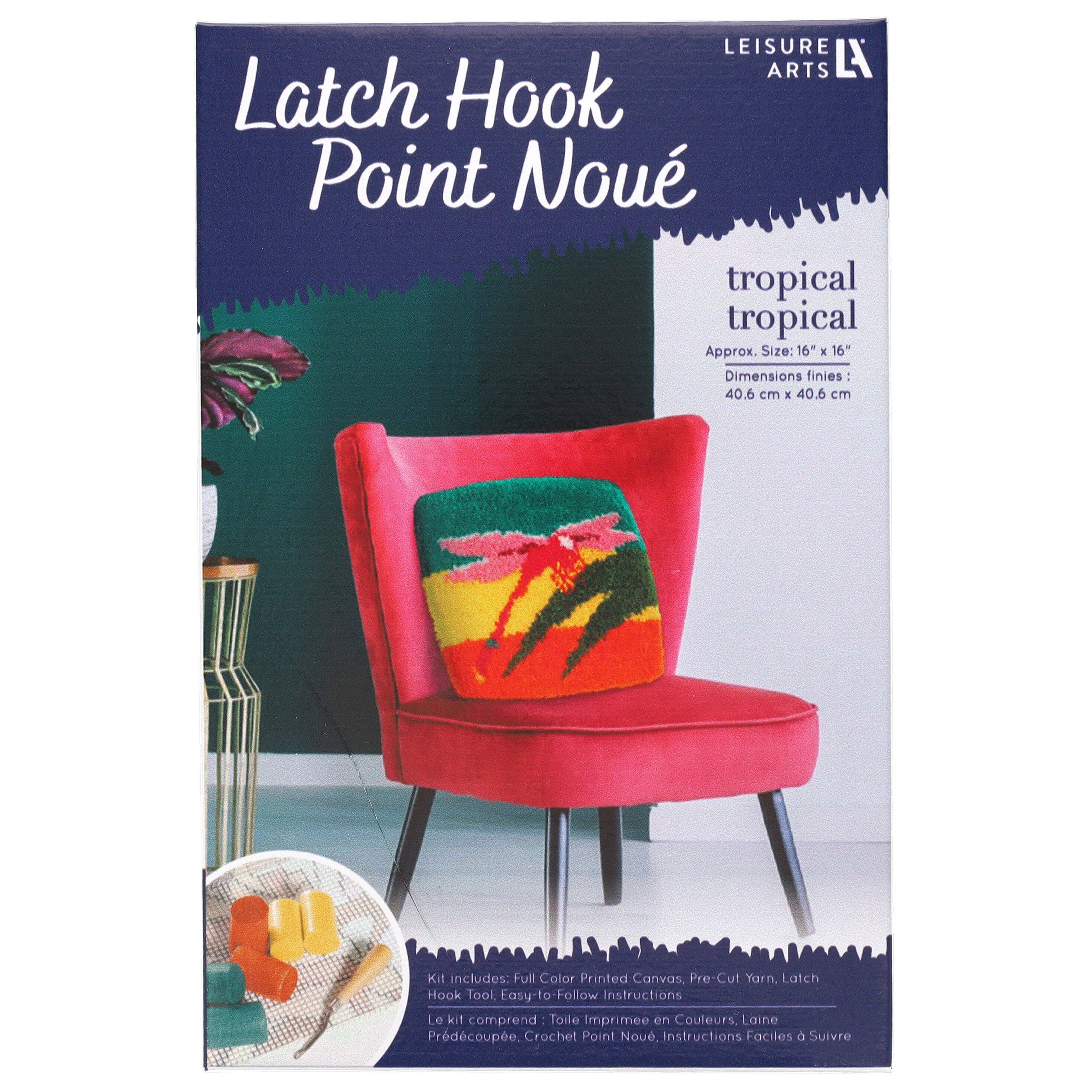 Leisure Arts&#xAE; Tropical Latch Hook Kit