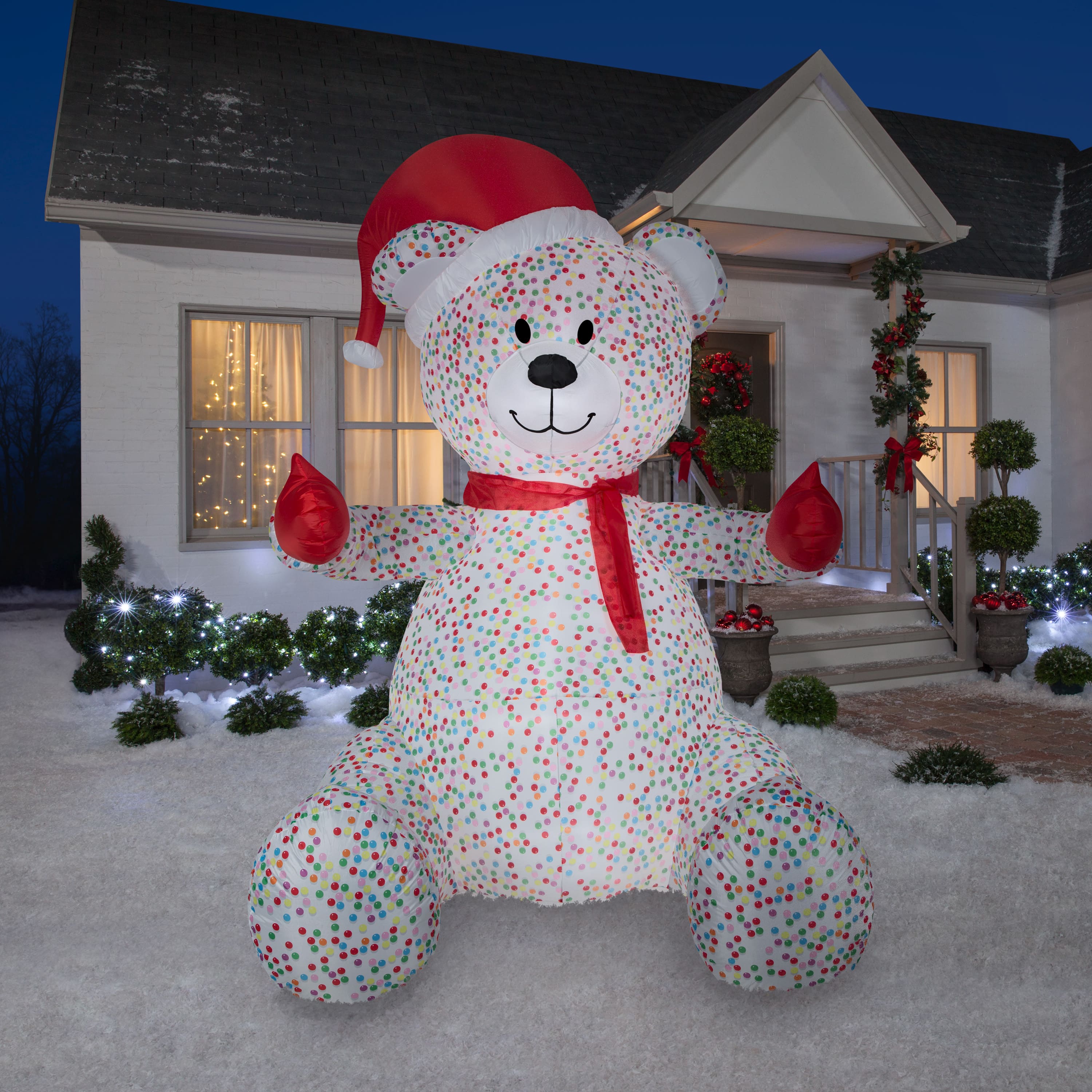 Airblown&#xAE; Animated Hugging Candy Sprinkles Bear