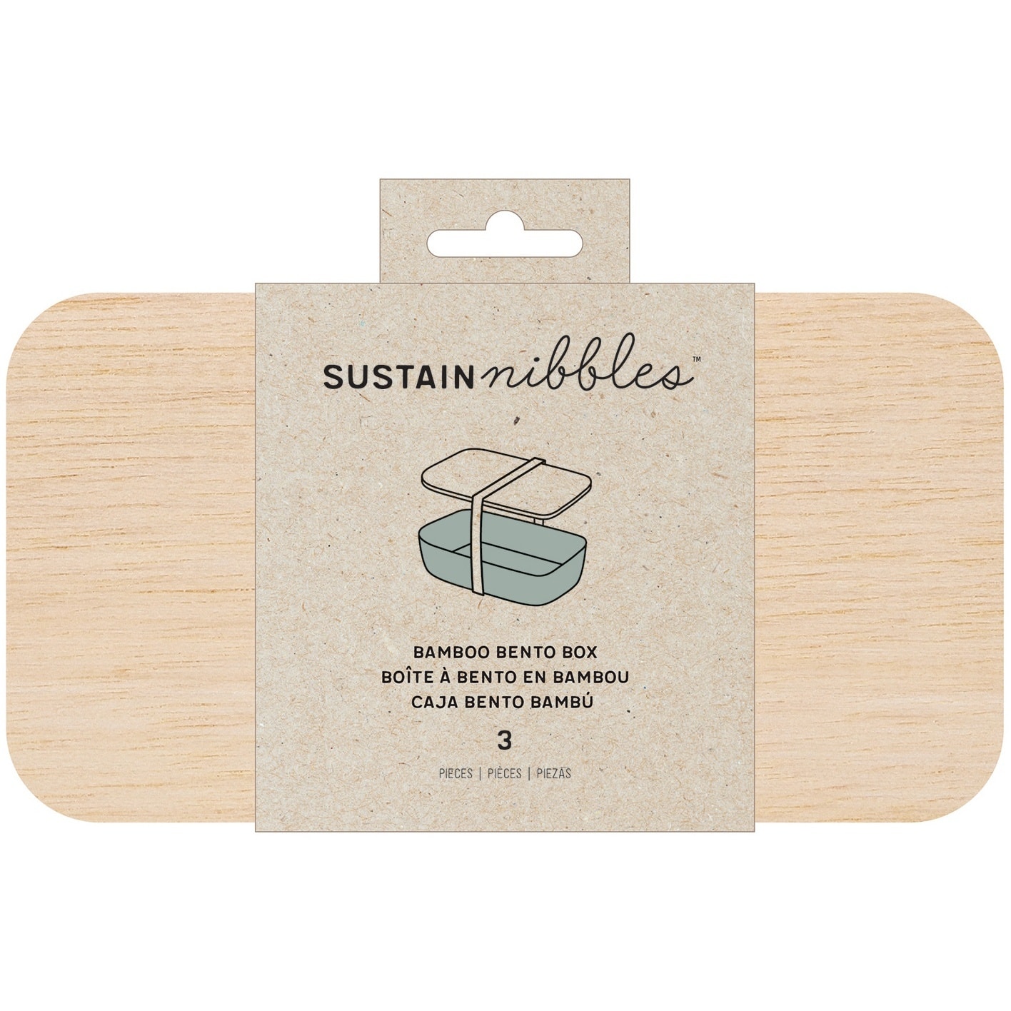 SustainNibbles™ Bamboo Bento Box