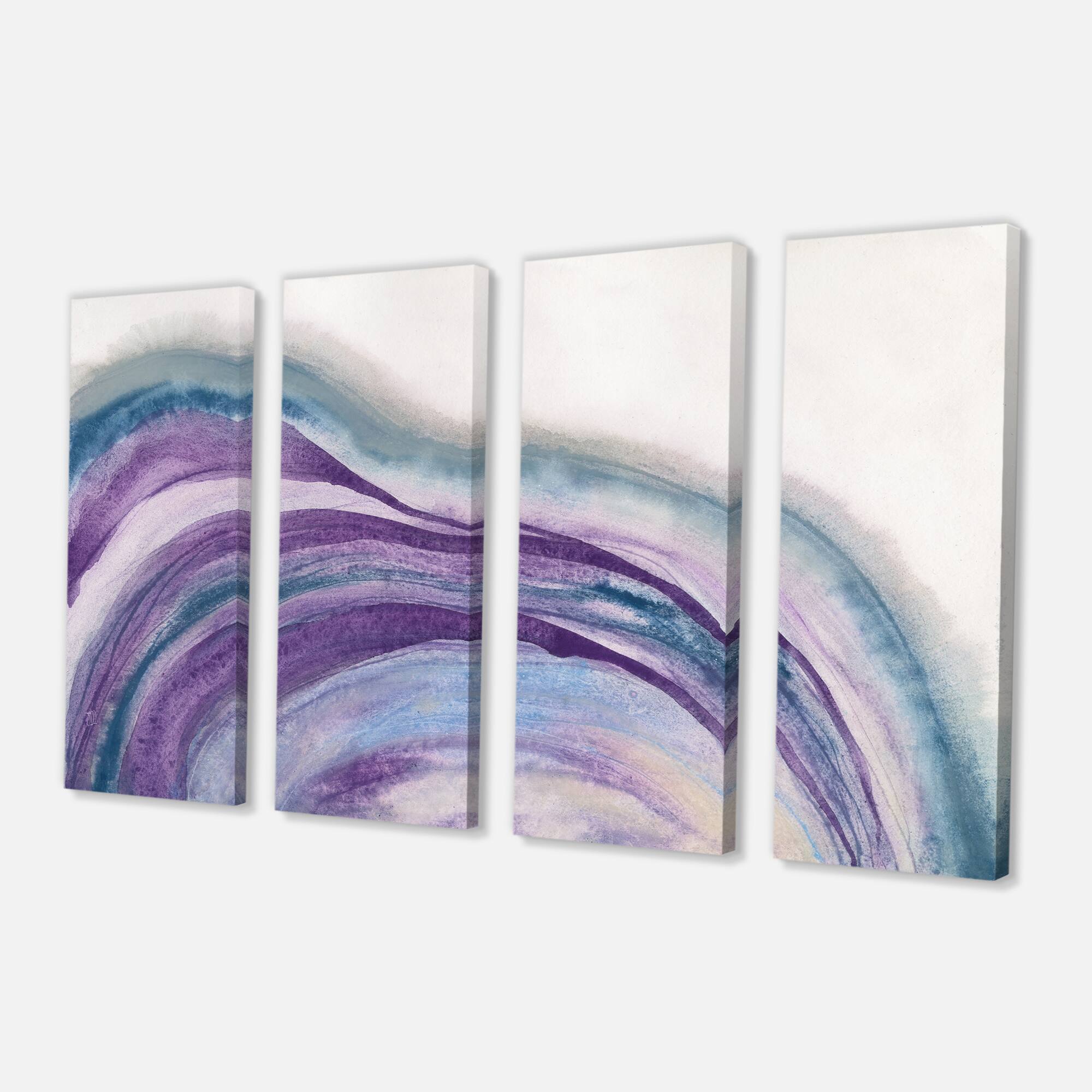 Designart - Watercolor Geode II - Modern & Contemporary Premium Canvas Wall Art