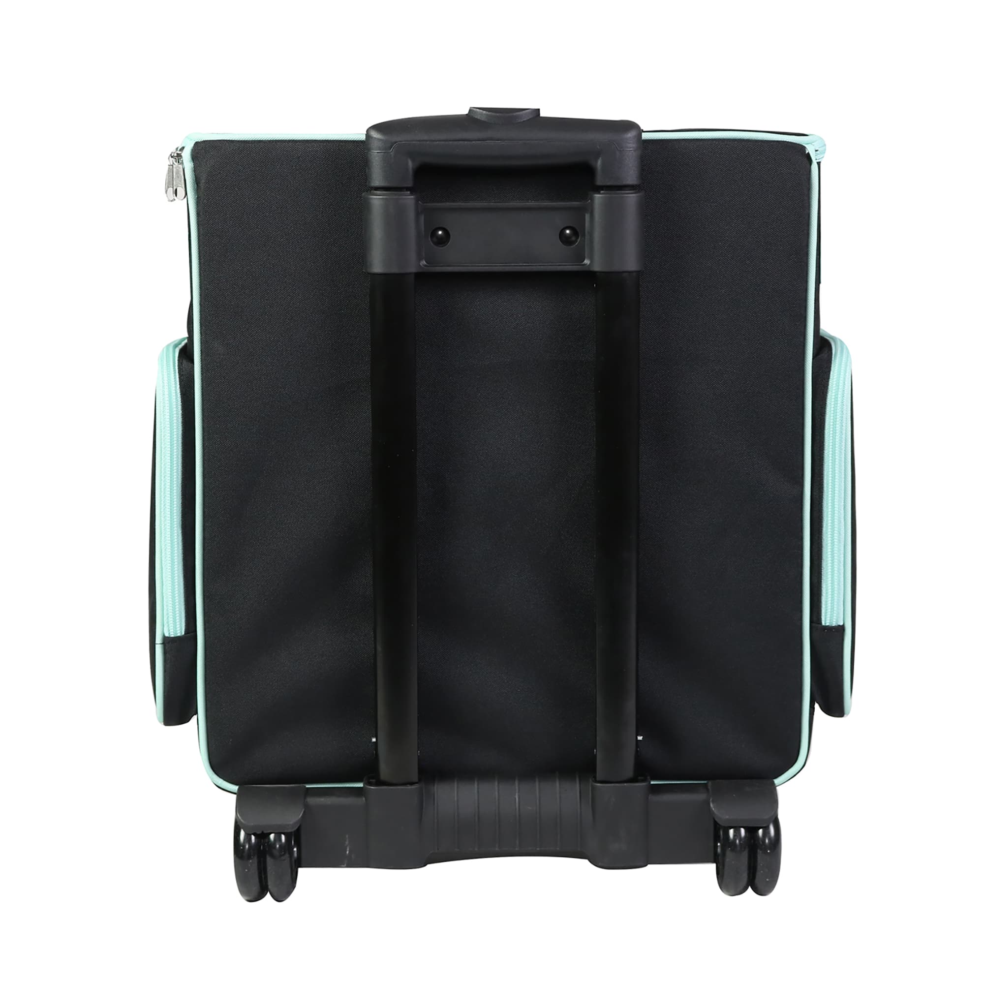 Everything Mary Black & Teal Rolling Craft Bag