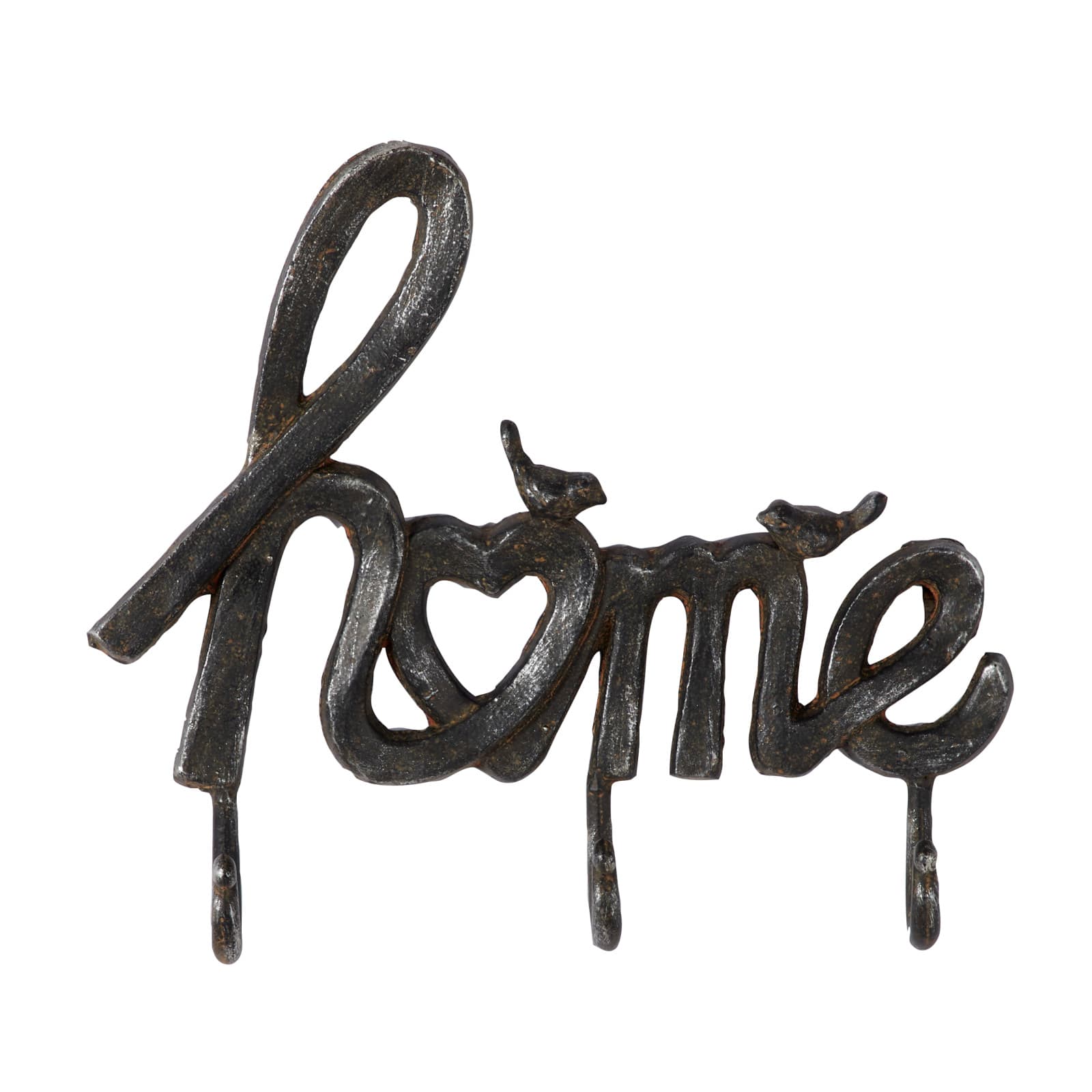 Black Metal Industrial Wall Hook, 11&#x22; x 12&#x22; x 2&#x22;