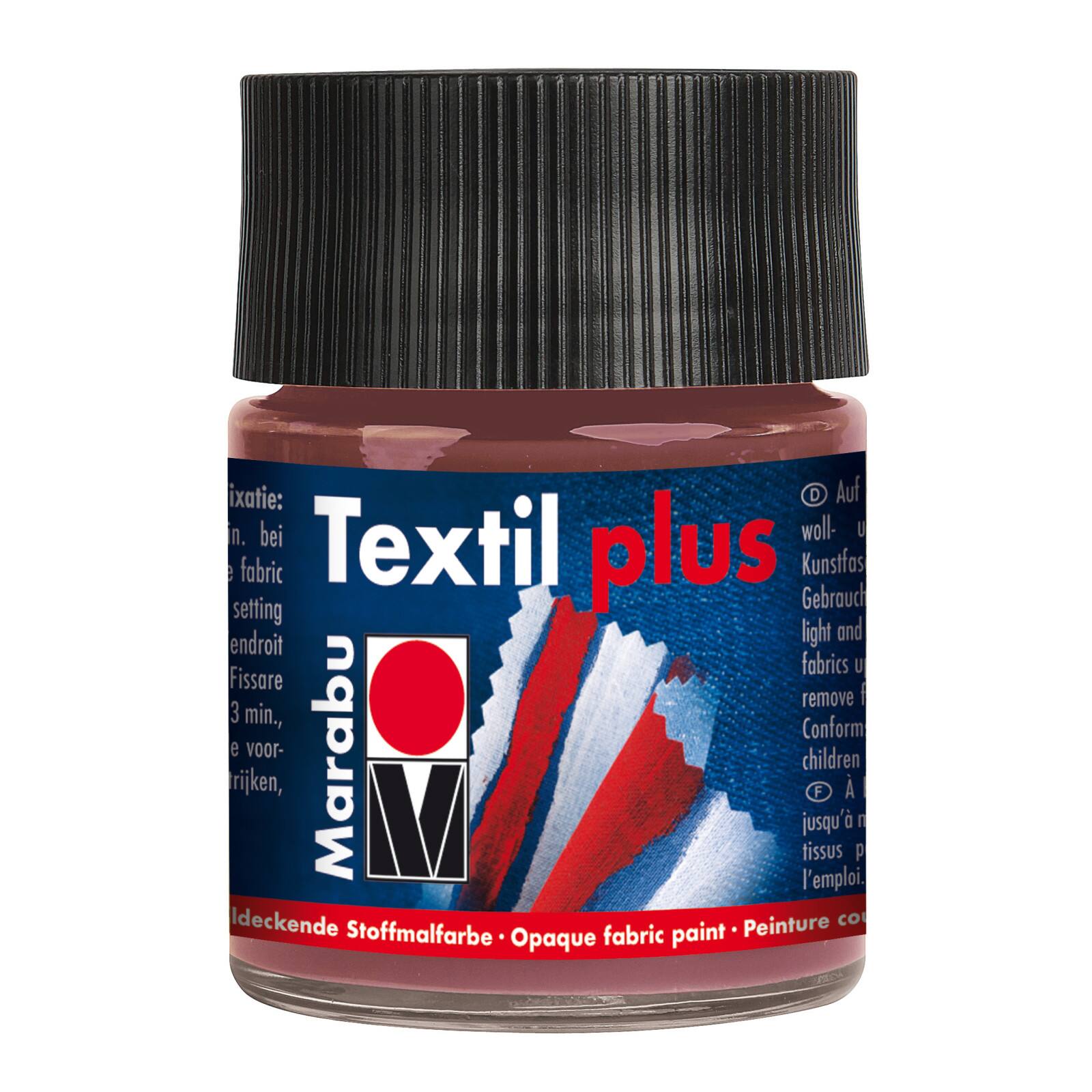 Marabu Textil Plus Paint, 50mL Medium Brown