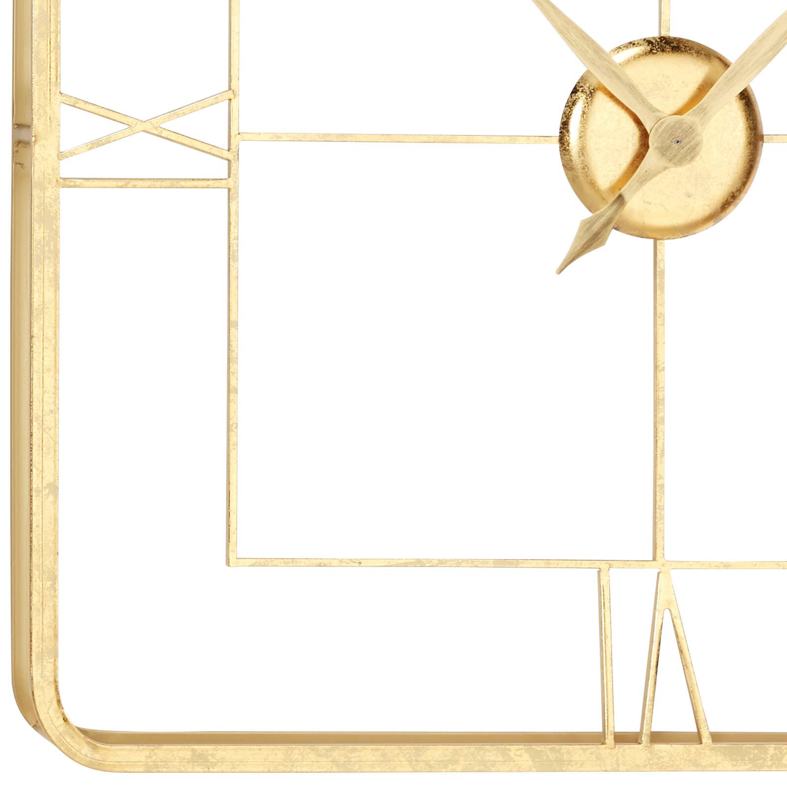 Gold Glam Metal Wall Clock, 36&#x22; x 36&#x22;