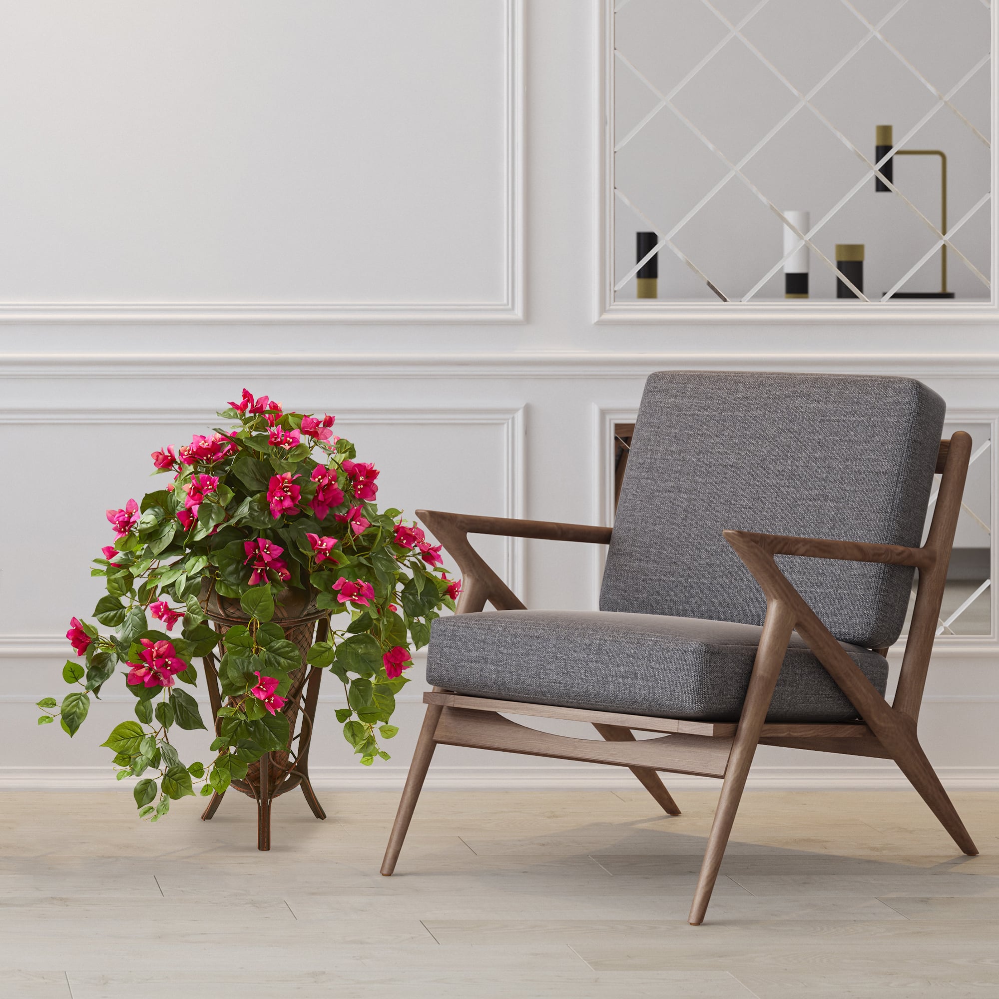 2.5ft. Pink Bougainvillea in Stand Planter