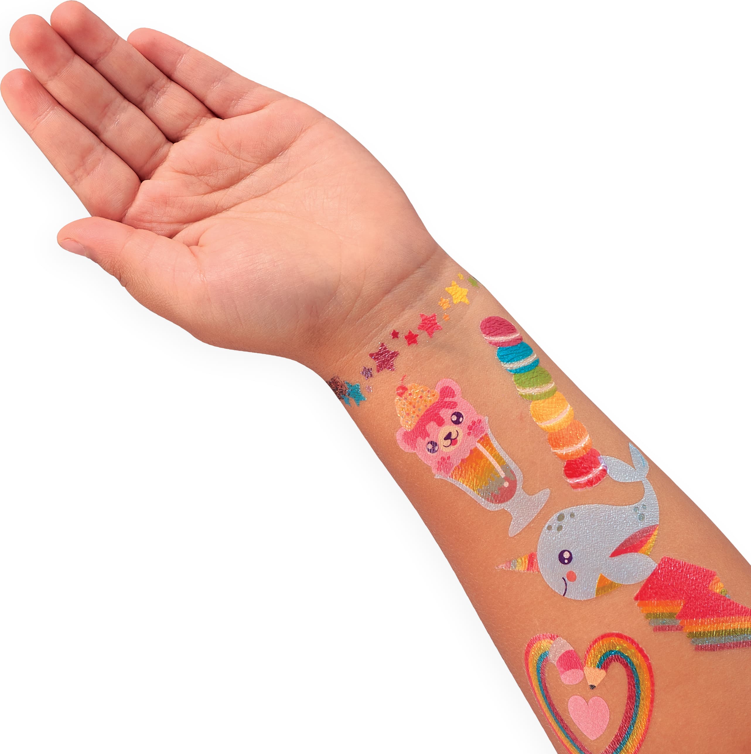 OOLY Tattoo-Palooza Over The Rainbow Temporary Glitter Tattoo Set