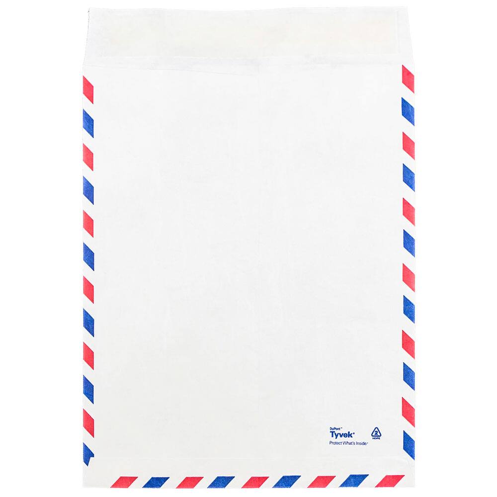 JAM Paper 10" x 13" White Airmail Tyvek Envelopes, 25ct.