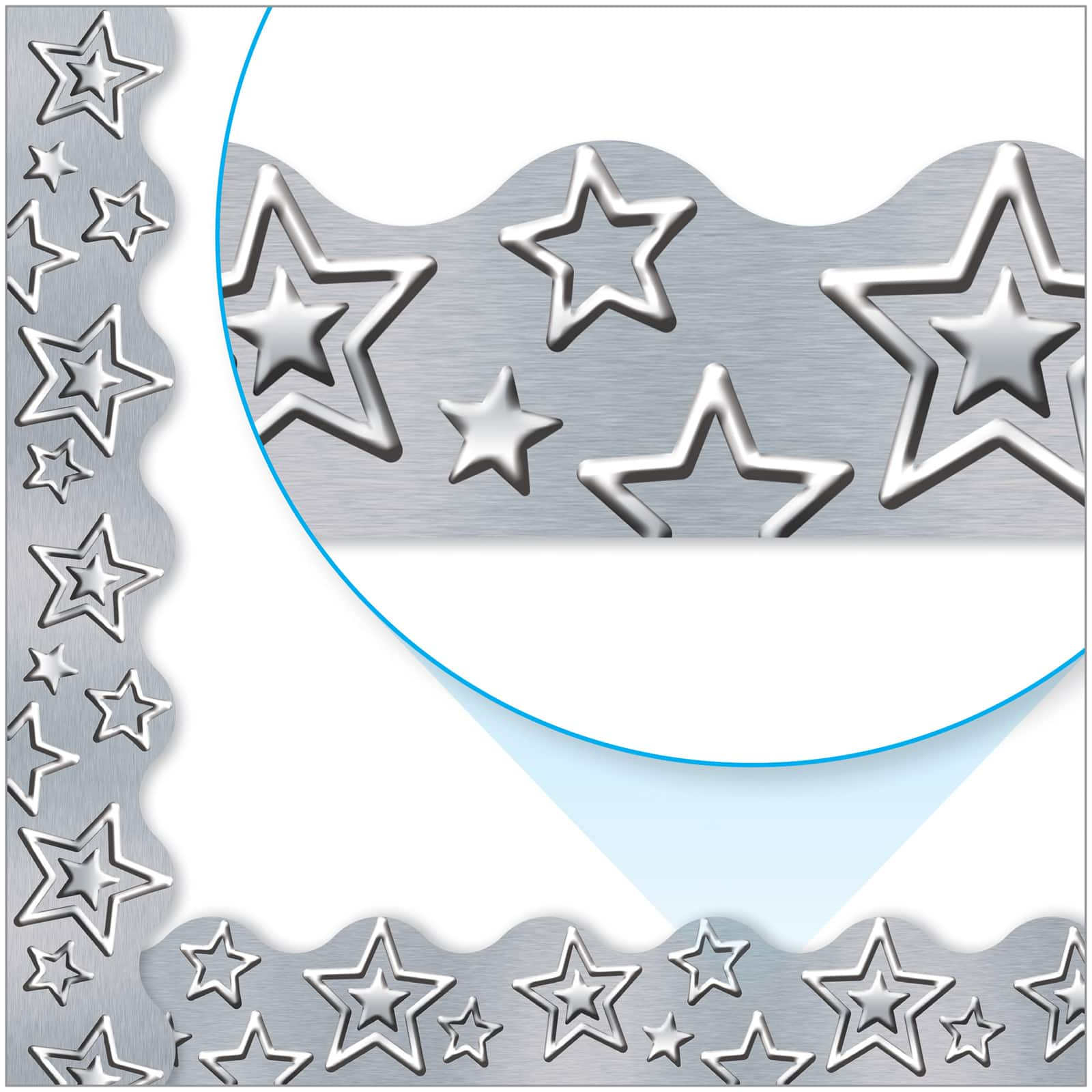 I Heart Metal Silver Stars Terrific Trimmers&#xAE;