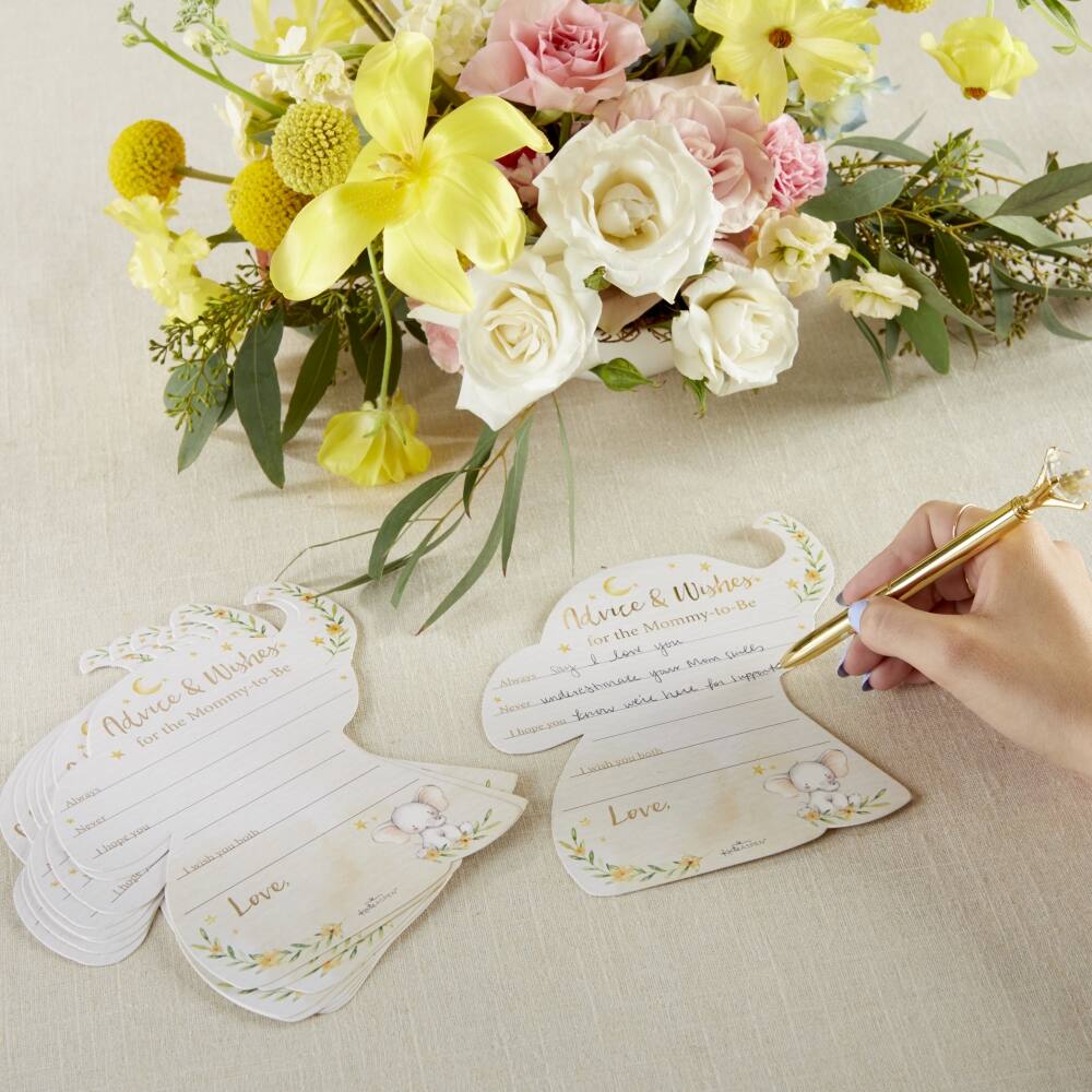 Kate Aspen® Elephant Advice Card & Baby Shower Game Set