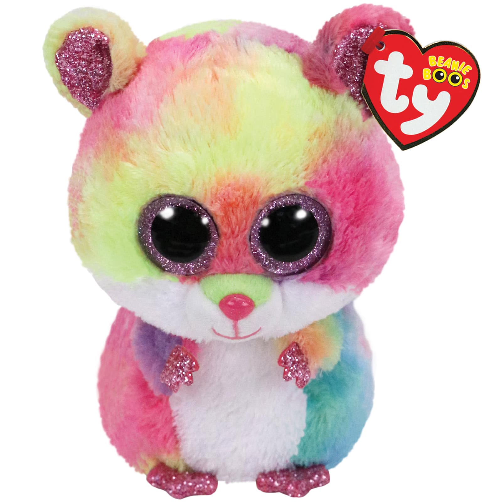 TY36214 Ty Beanie Boo'S Small-Rodney Le Hamster Peluche Multicolore 