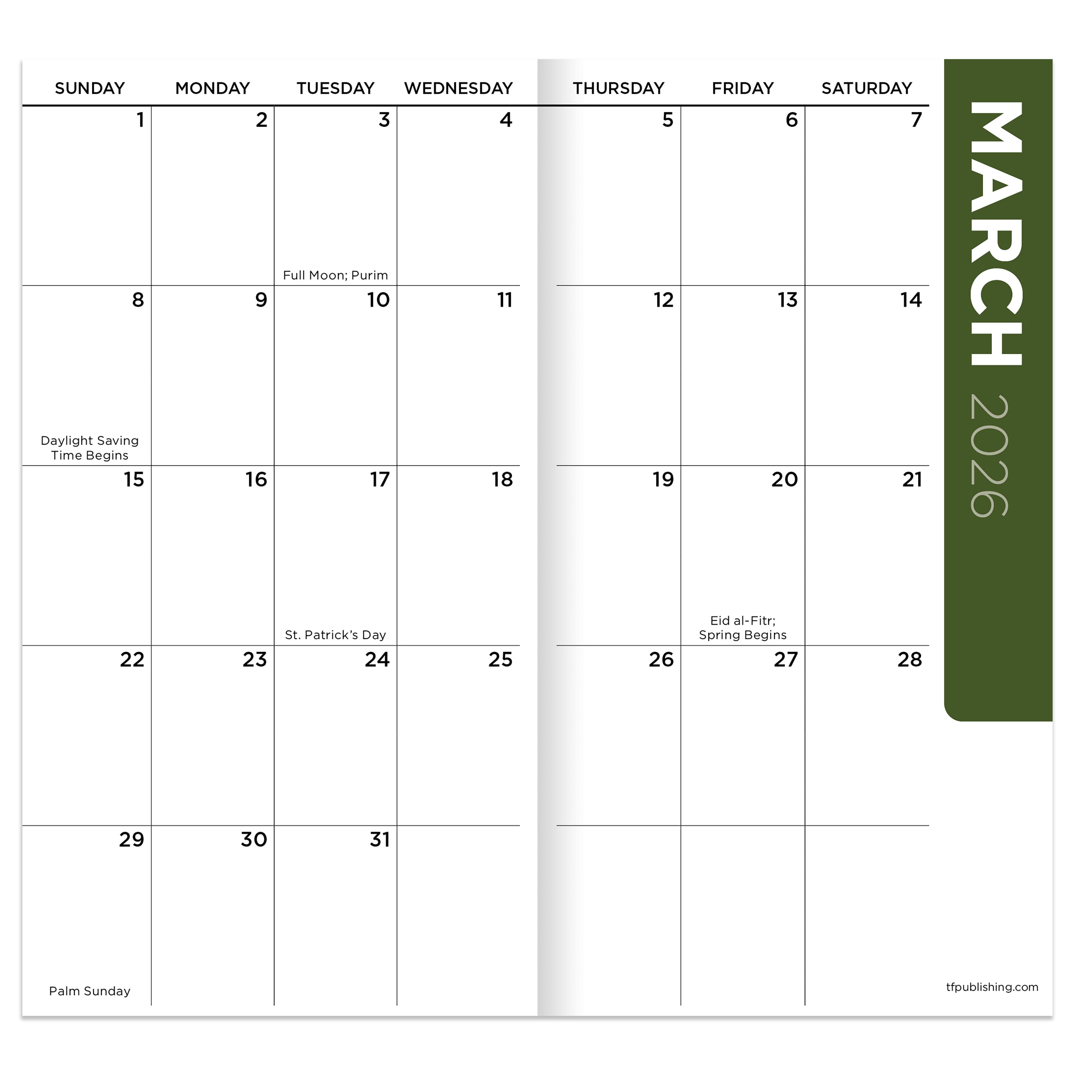 2026-2027 Tie Dye Small Monthly Pocket Planner