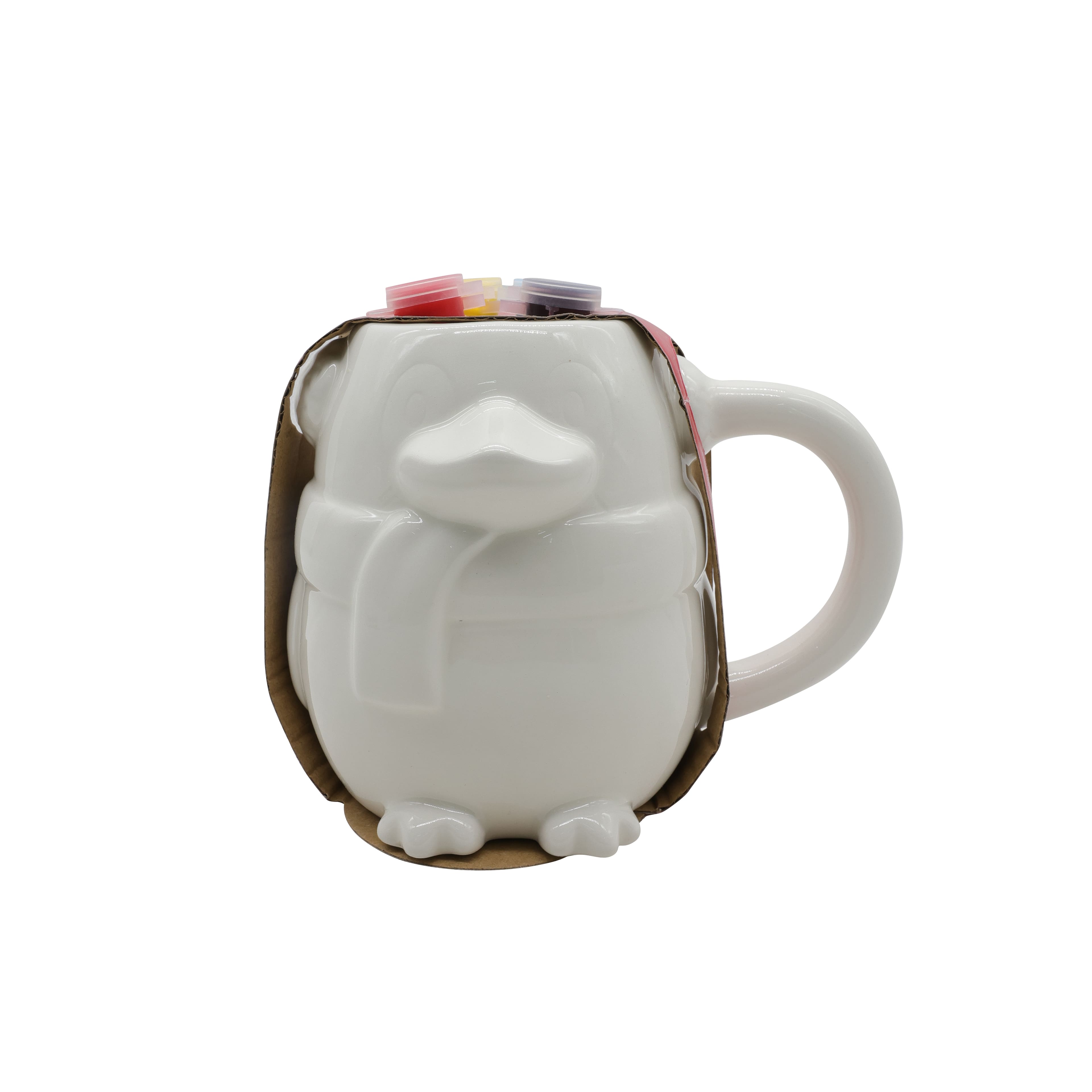 5.5&#x22; Penguin Color Your Own Ceramic Mug Kit by Creatology&#x2122;