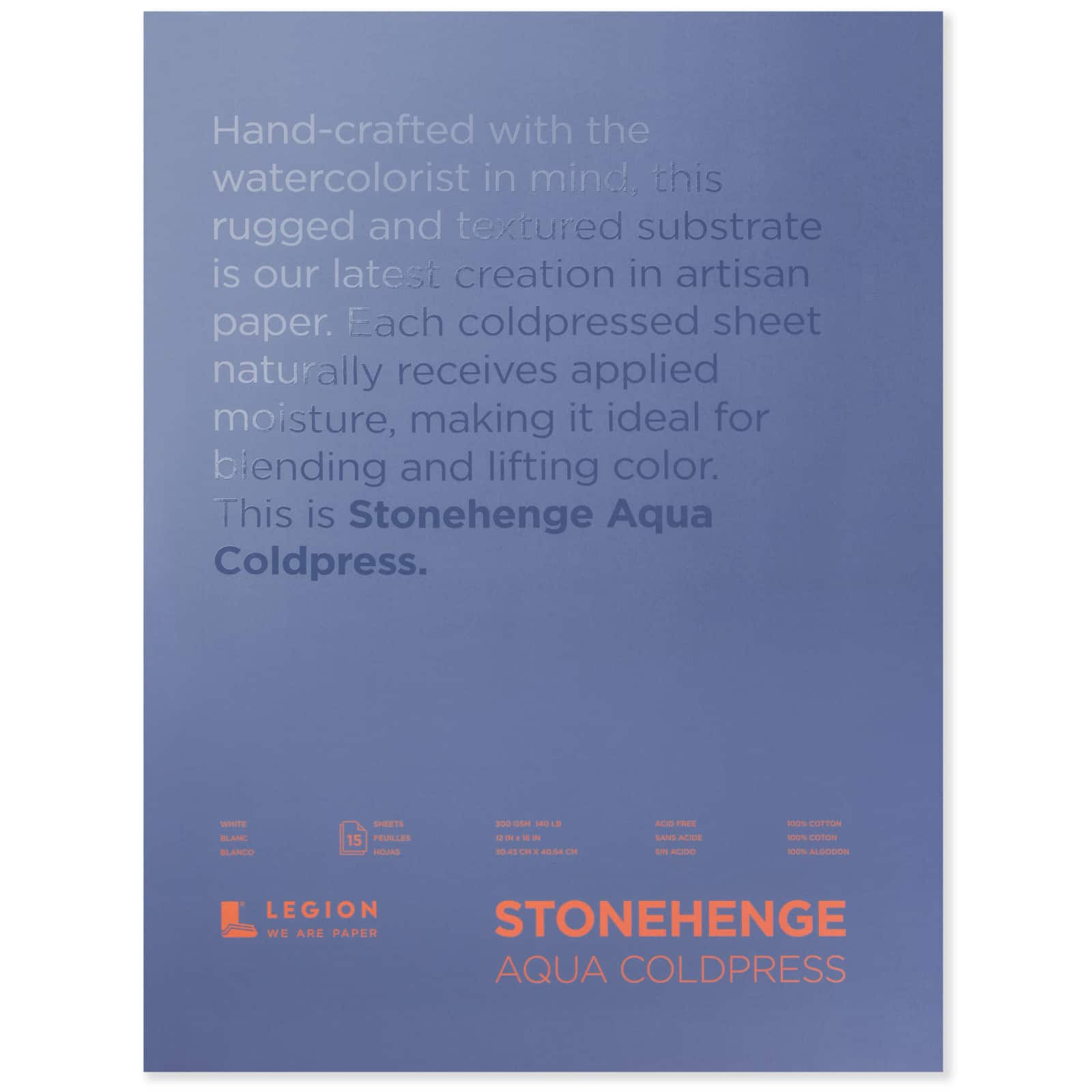 Stonehenge Aqua Watercolor Blocks Paper - Cold Press & Hot Press