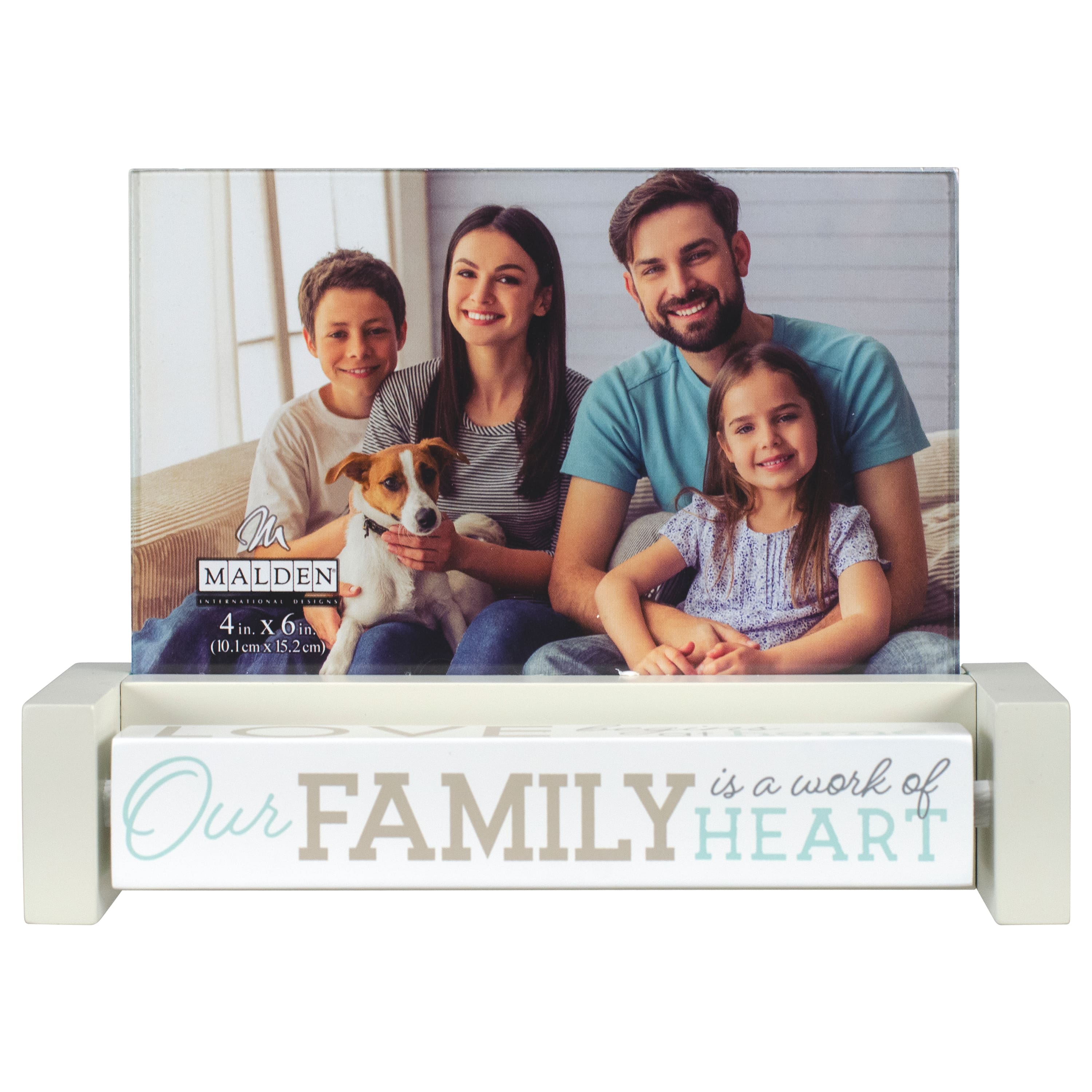Malden International Designs Family 4&#x22; x 6&#x22; Spin Quote Frame