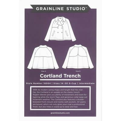Grainline Studio Cortland Trench Coat Sz14-30 Pattern | Michaels