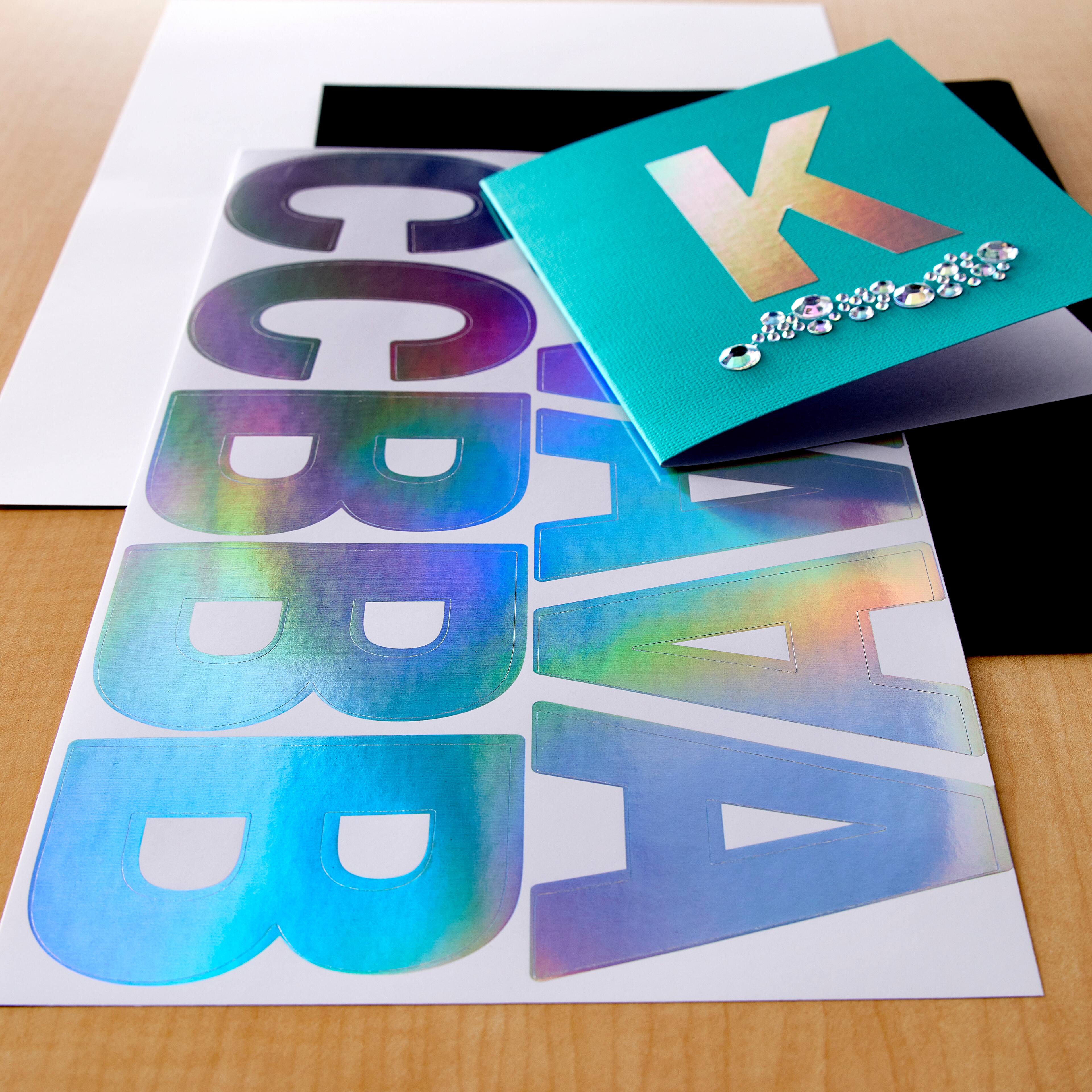 12 Pack: Iridescent Foil Alphabet Stickers by Recollections&#x2122;