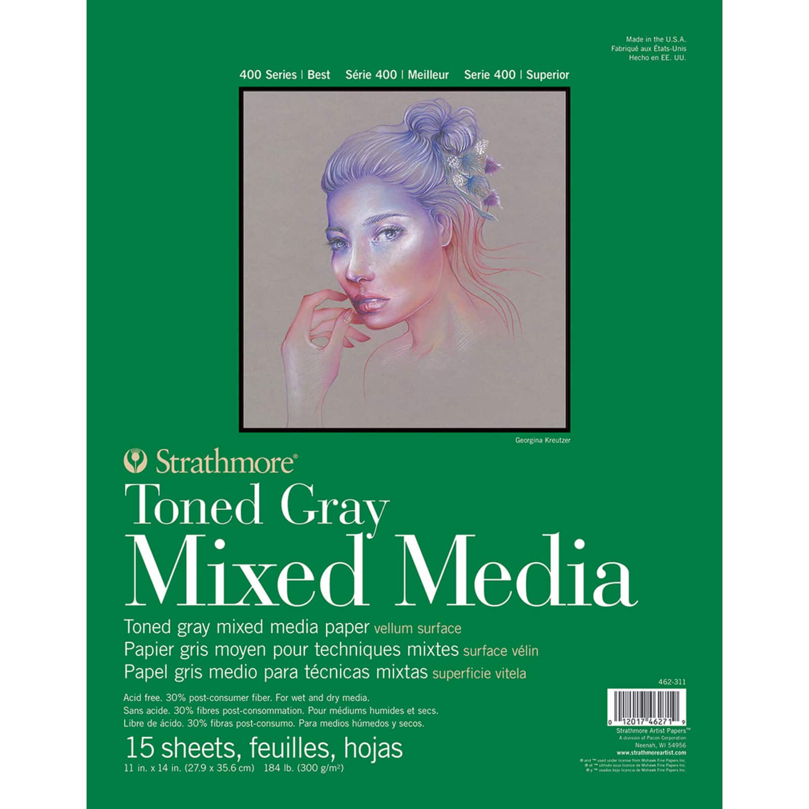 Strathmore® 400 Series Recycled Toned Mixed Media Paper Pad