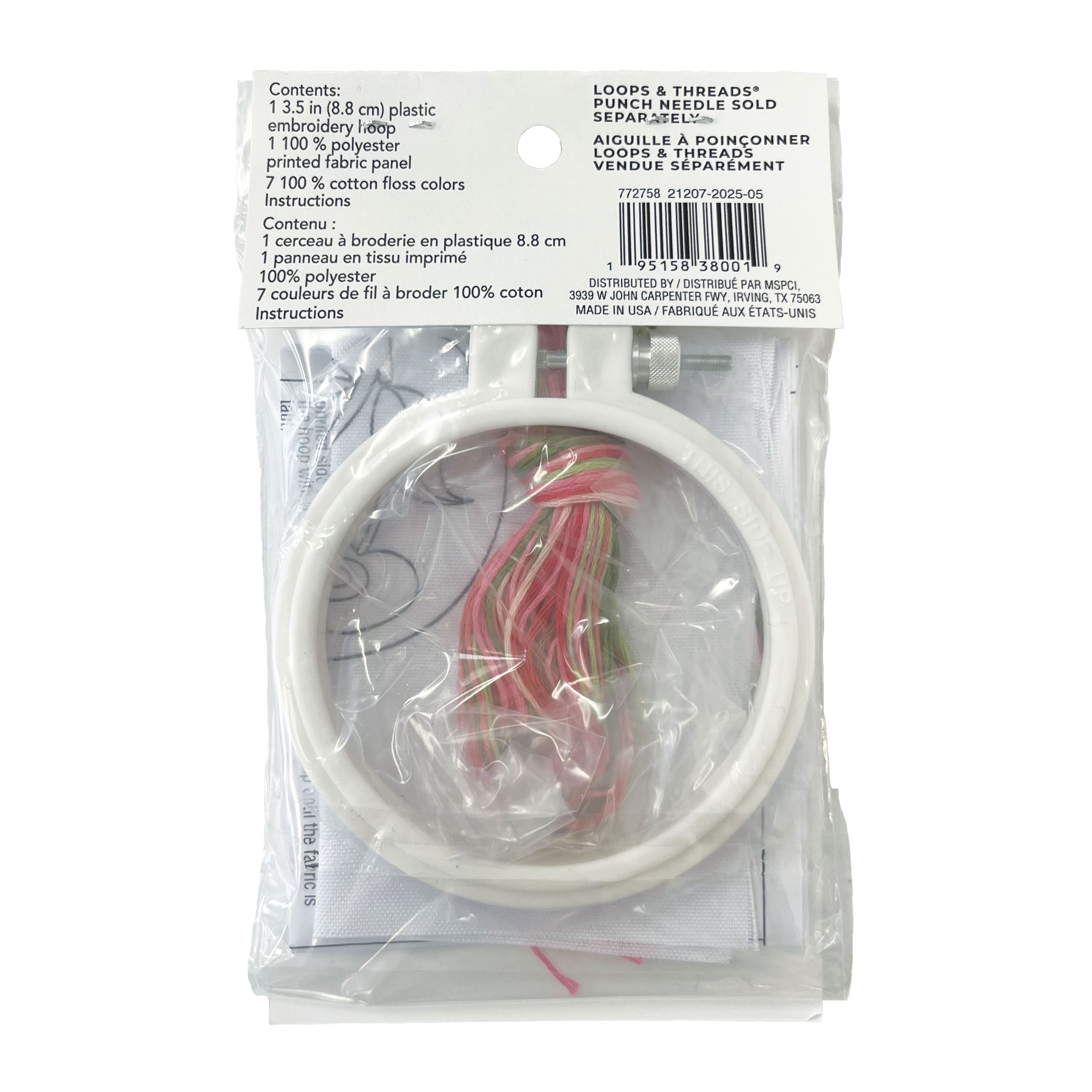 3.5&#x22; Cherry Punch Needle Kit by Loops &#x26; Threads&#xAE;