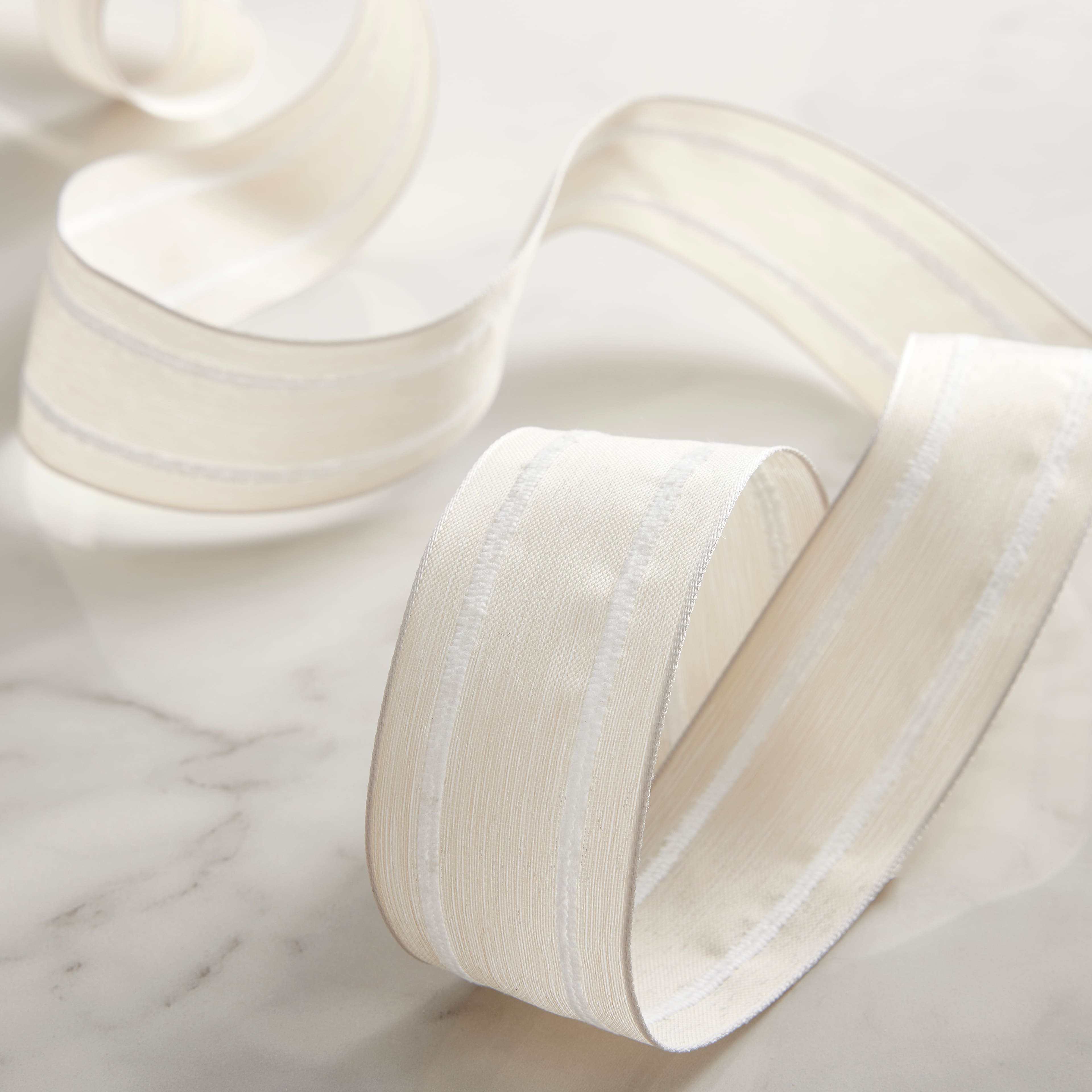 1.5&#x22; x 3yd. Wired Striped Ribbon by Celebrate It&#x2122;