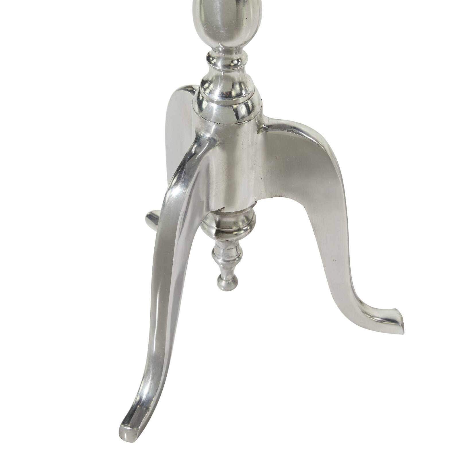 16" Silver Traditional Accent Table