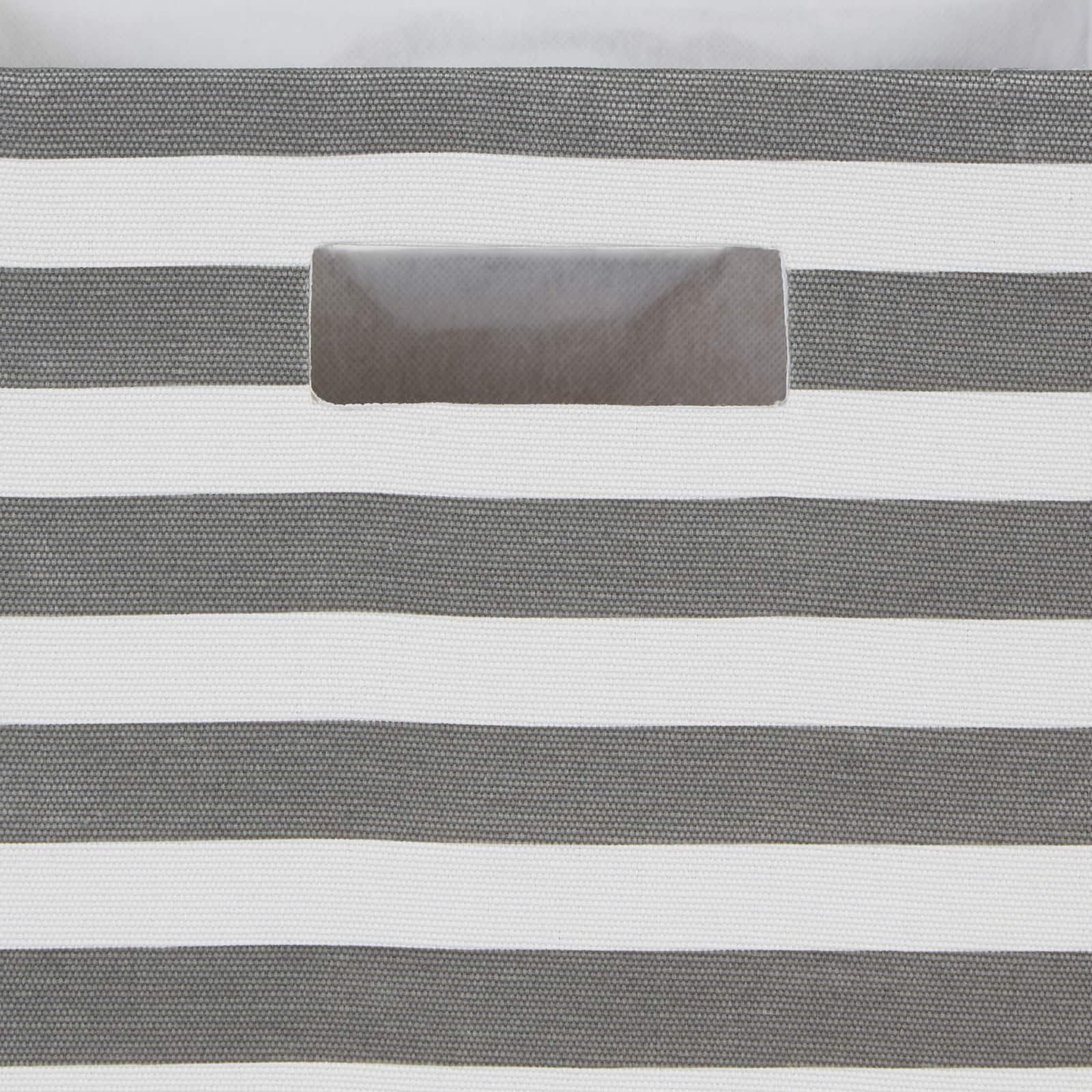 DII&#xAE; 11&#x22; Polyester Stripes Storage Cube