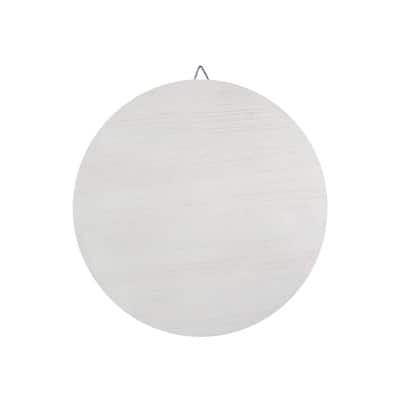 18" Whitewashed Round Plaque by Make Market® image