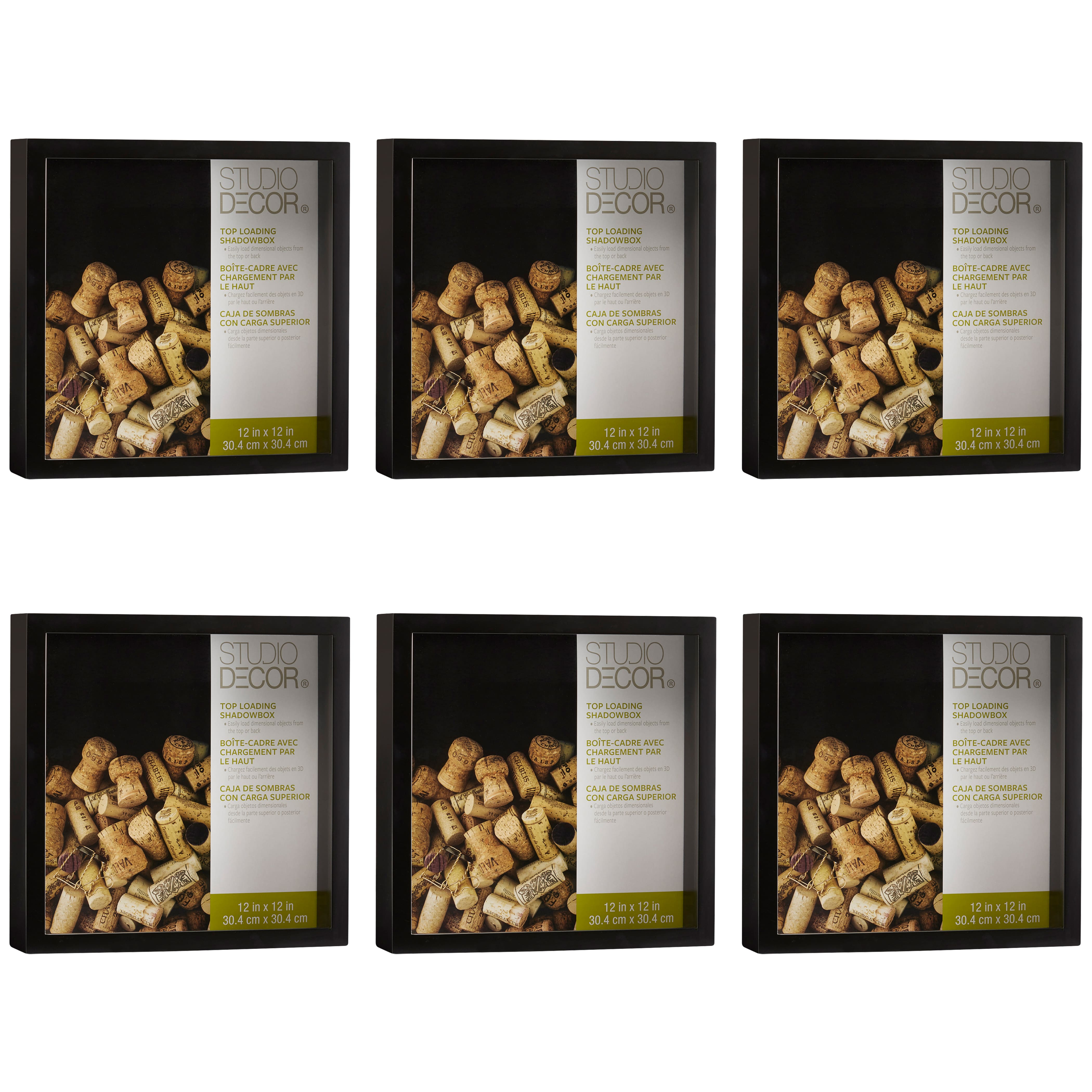 6 Pack: Black 12" x 12" Shadowbox by Studio Décor®