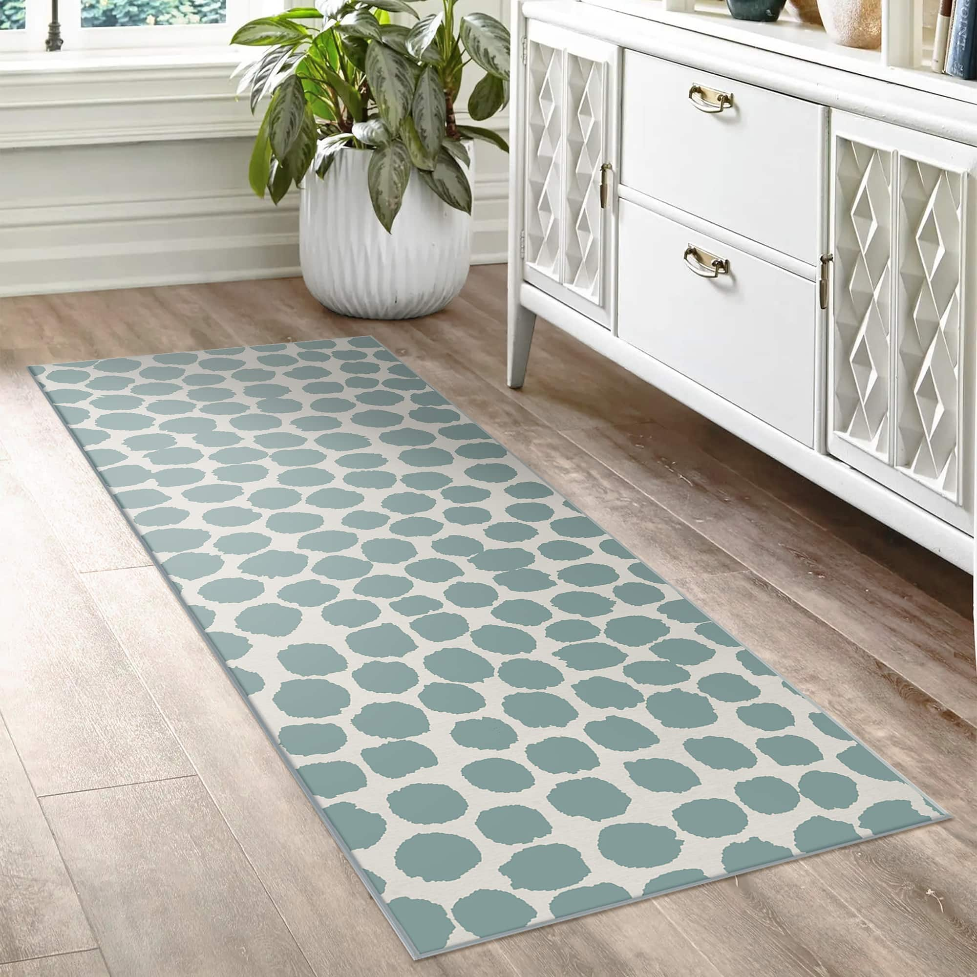 My Magic Carpet Puff Dotty Washable Rug