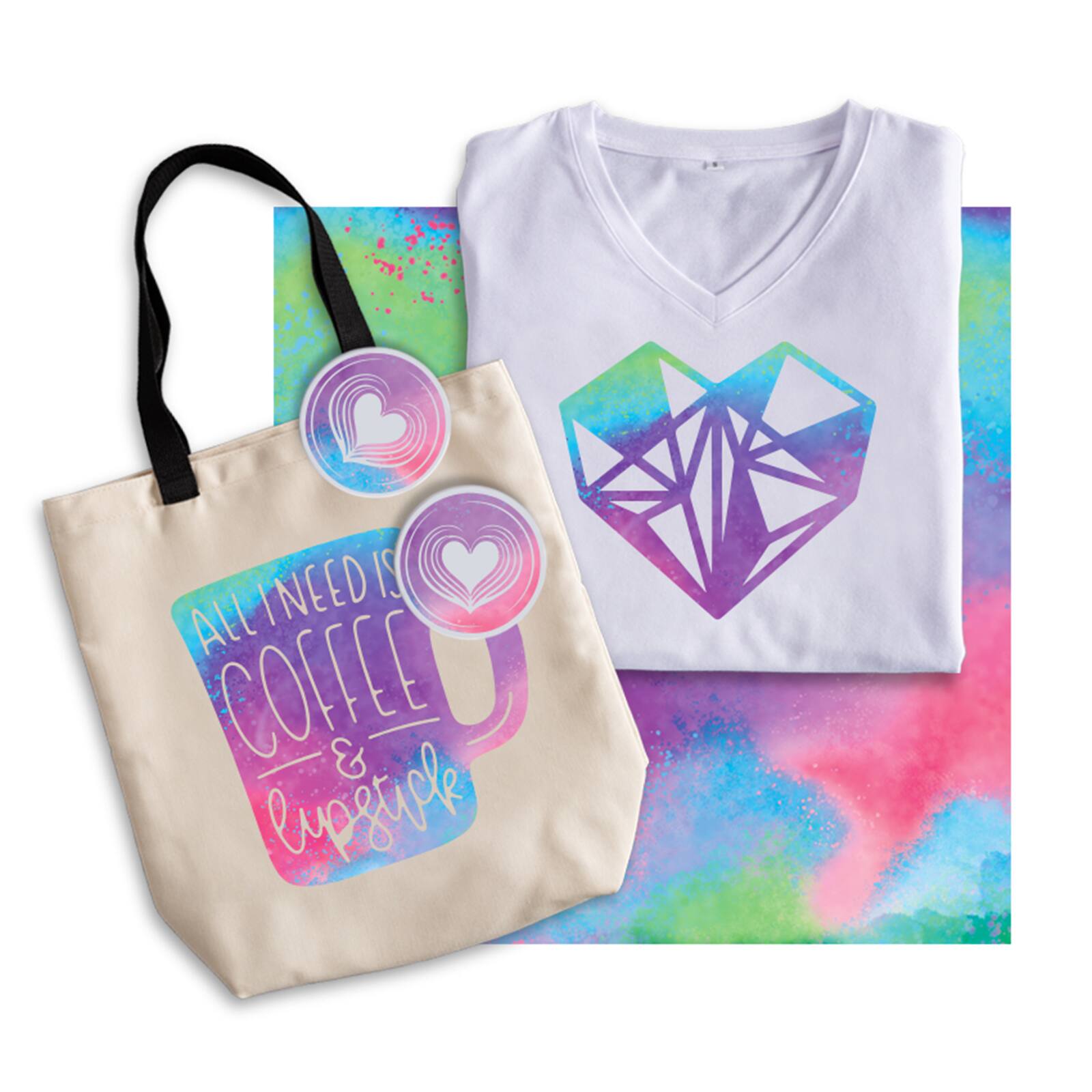 Cricut® Infusible Ink™ Transfer Sheet Patterns, Watercolor Splash