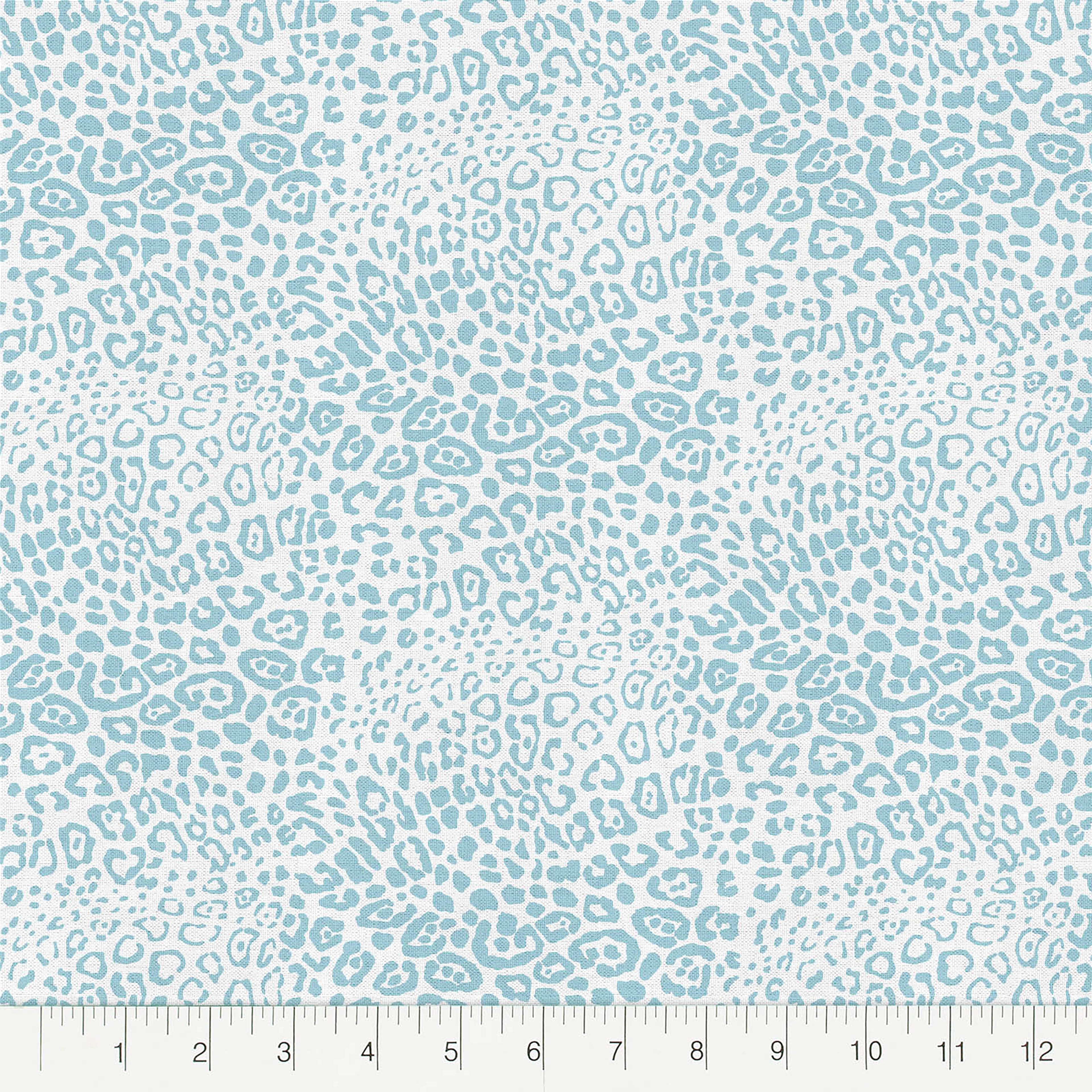 Madcap Cottage Prints Charming Blue Cheetah Print Cotton Fabric