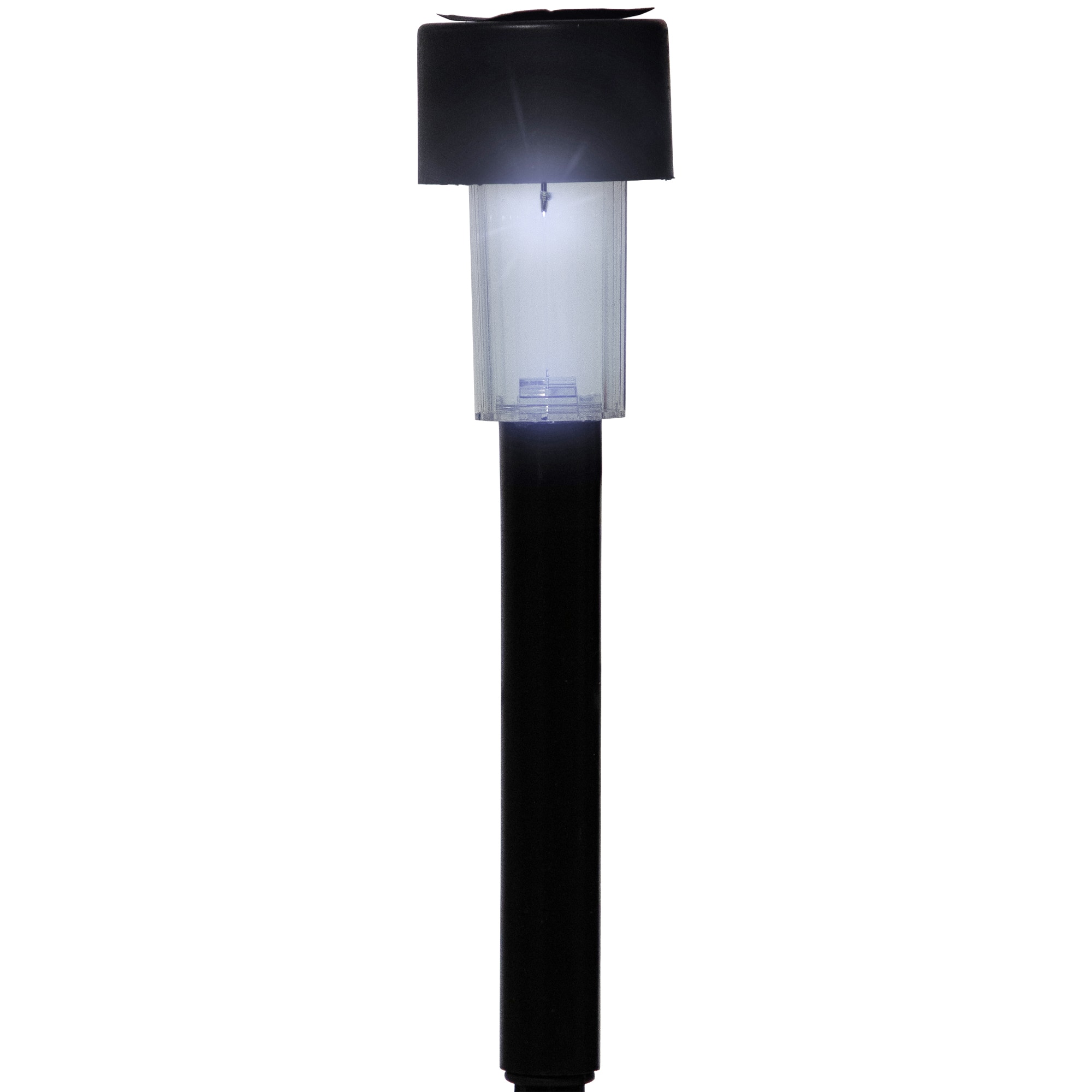 12.25" Black Solar Powered LED Pathway Markers, 10ct.