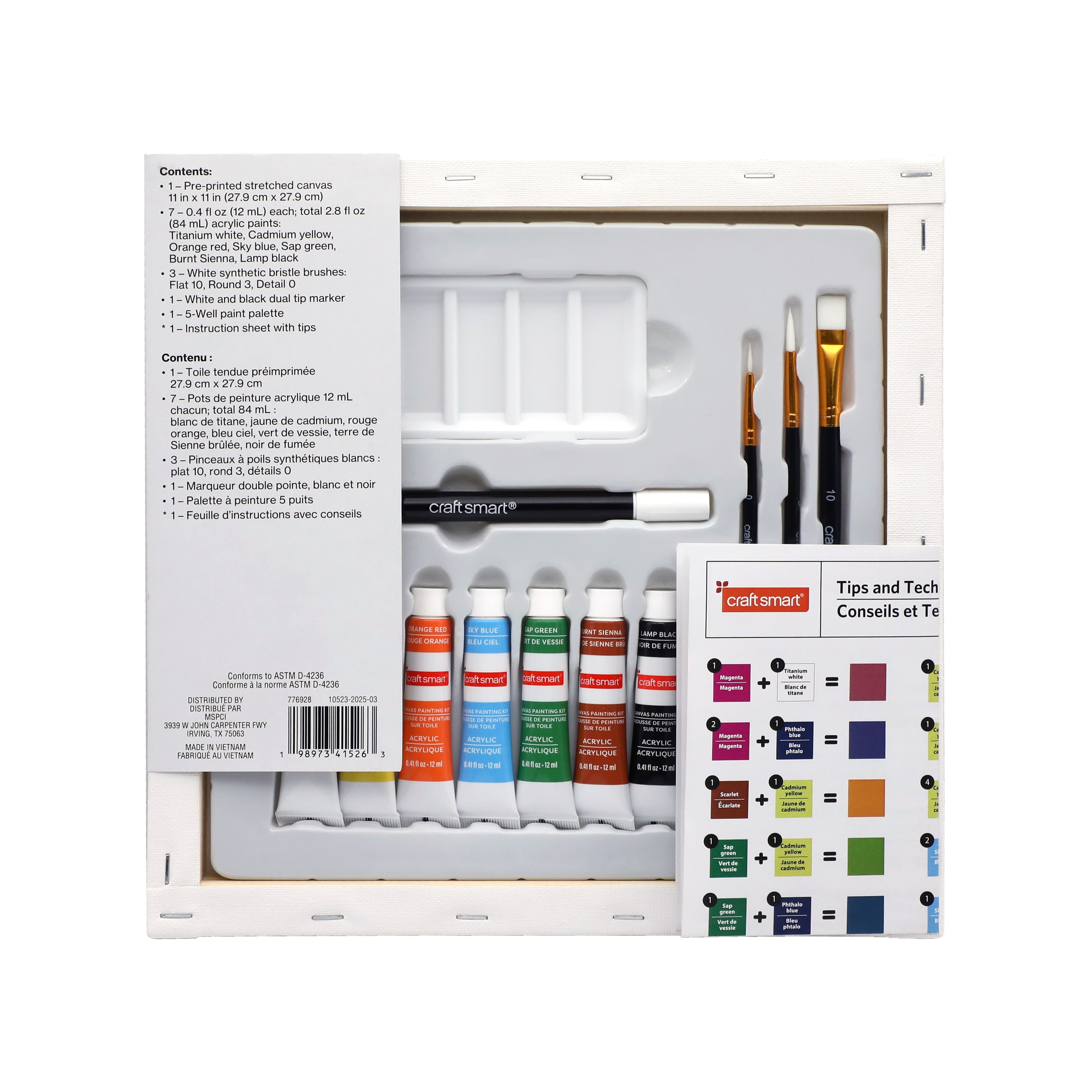 11" x 11" Trick-or-Treat Puppy Canvas Painting Kit by Craft Smart®