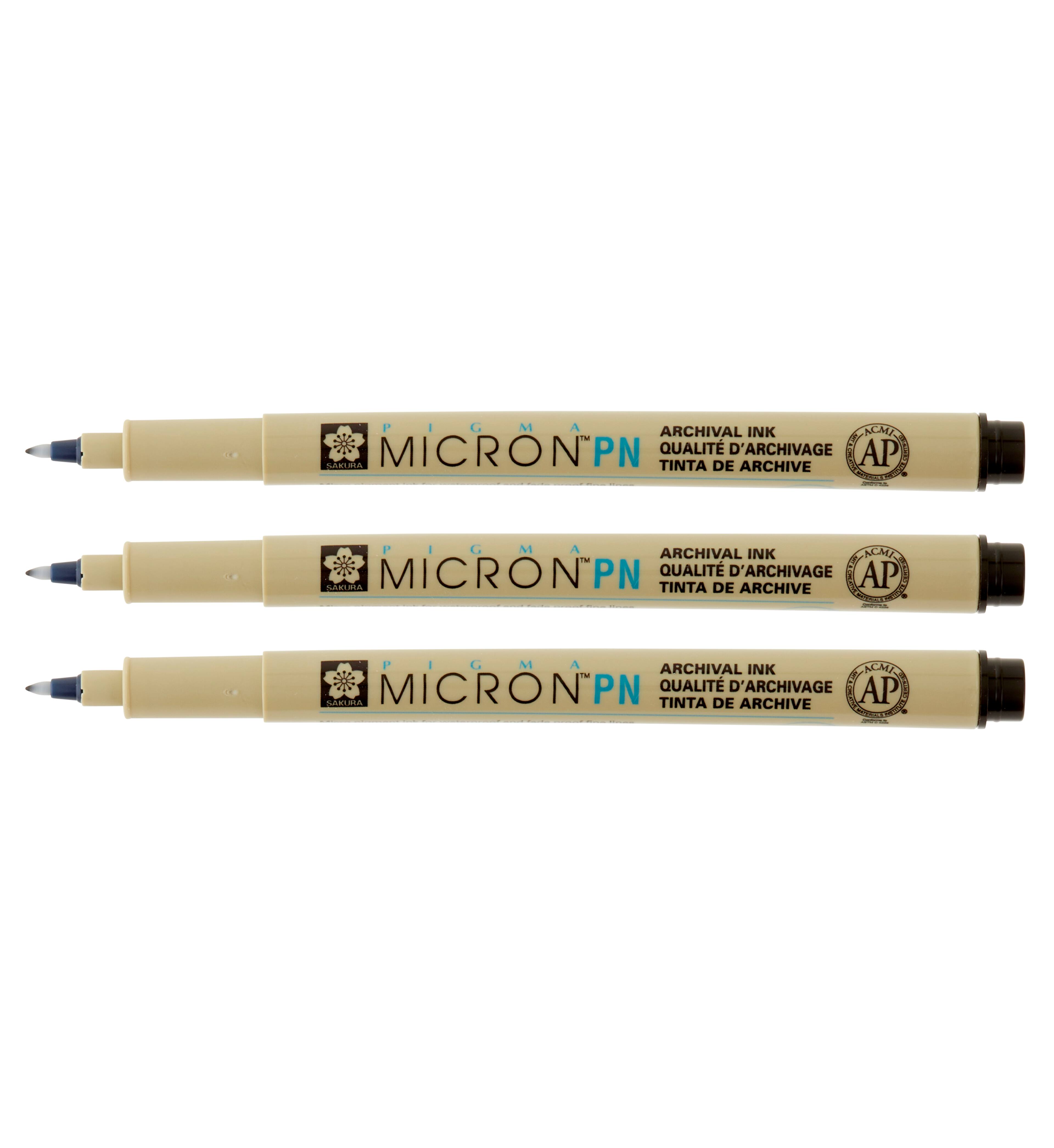 12 Packs: 3 ct. (36 total) Pigma&#xAE; Micron&#x2122; PN Durable Plastic Nib Black Pens
