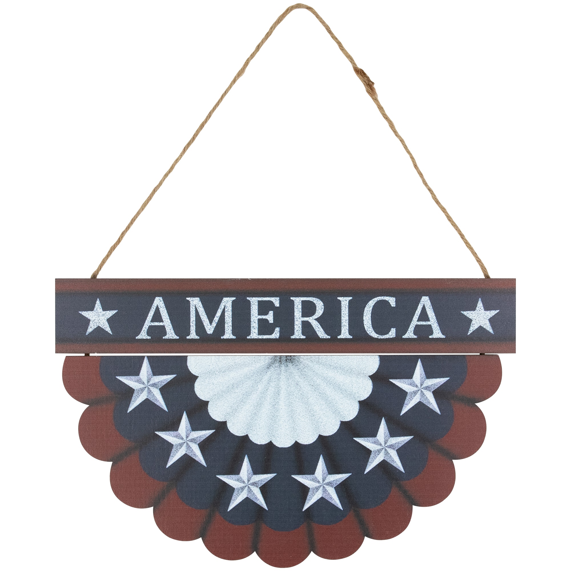 11.75&#x22; Red, White &#x26; Blue America Wall Bunting Patriotic Hanging Accent