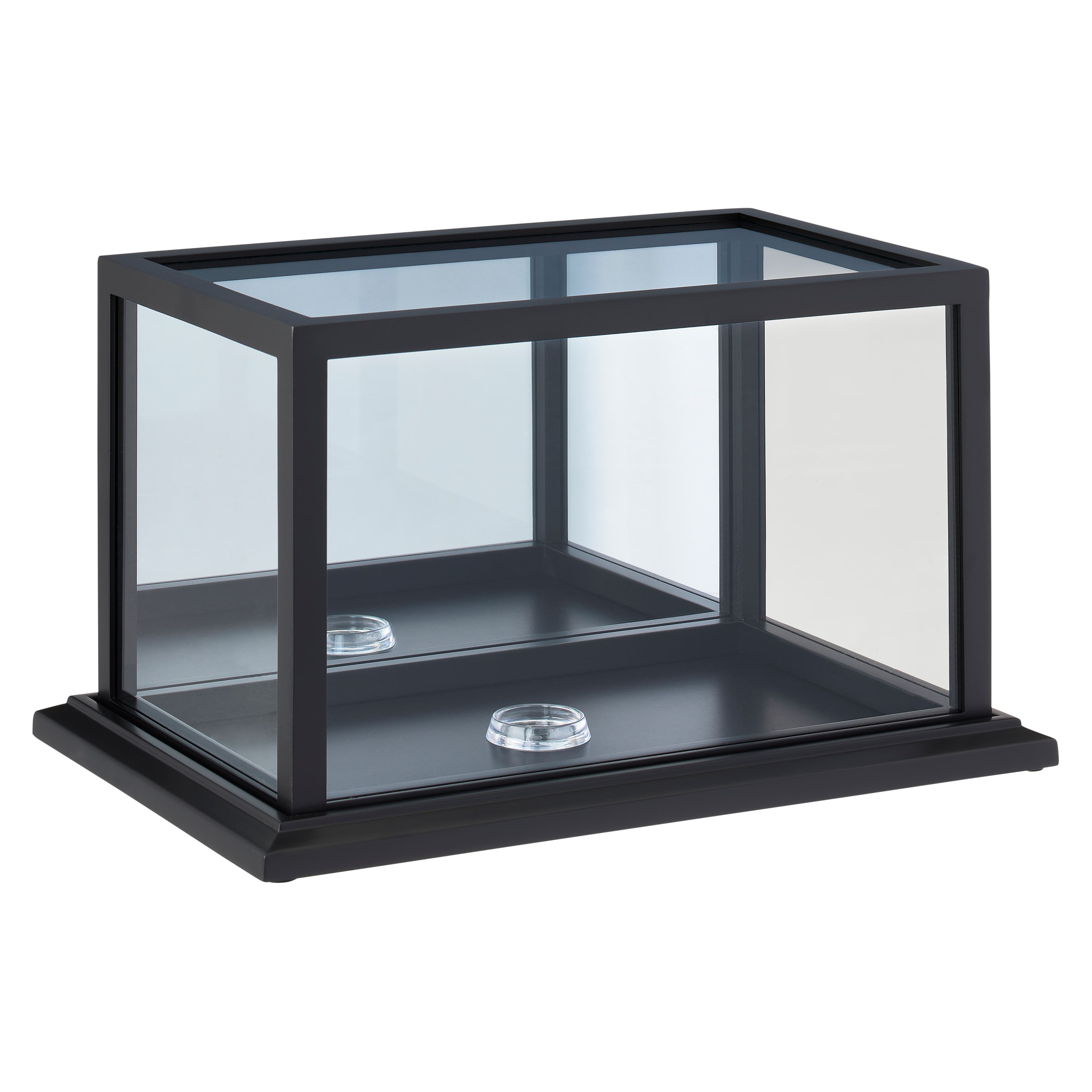 8 Pack: Black Football Display Case With Mirror Back by Studio D&#xE9;cor&#xAE;