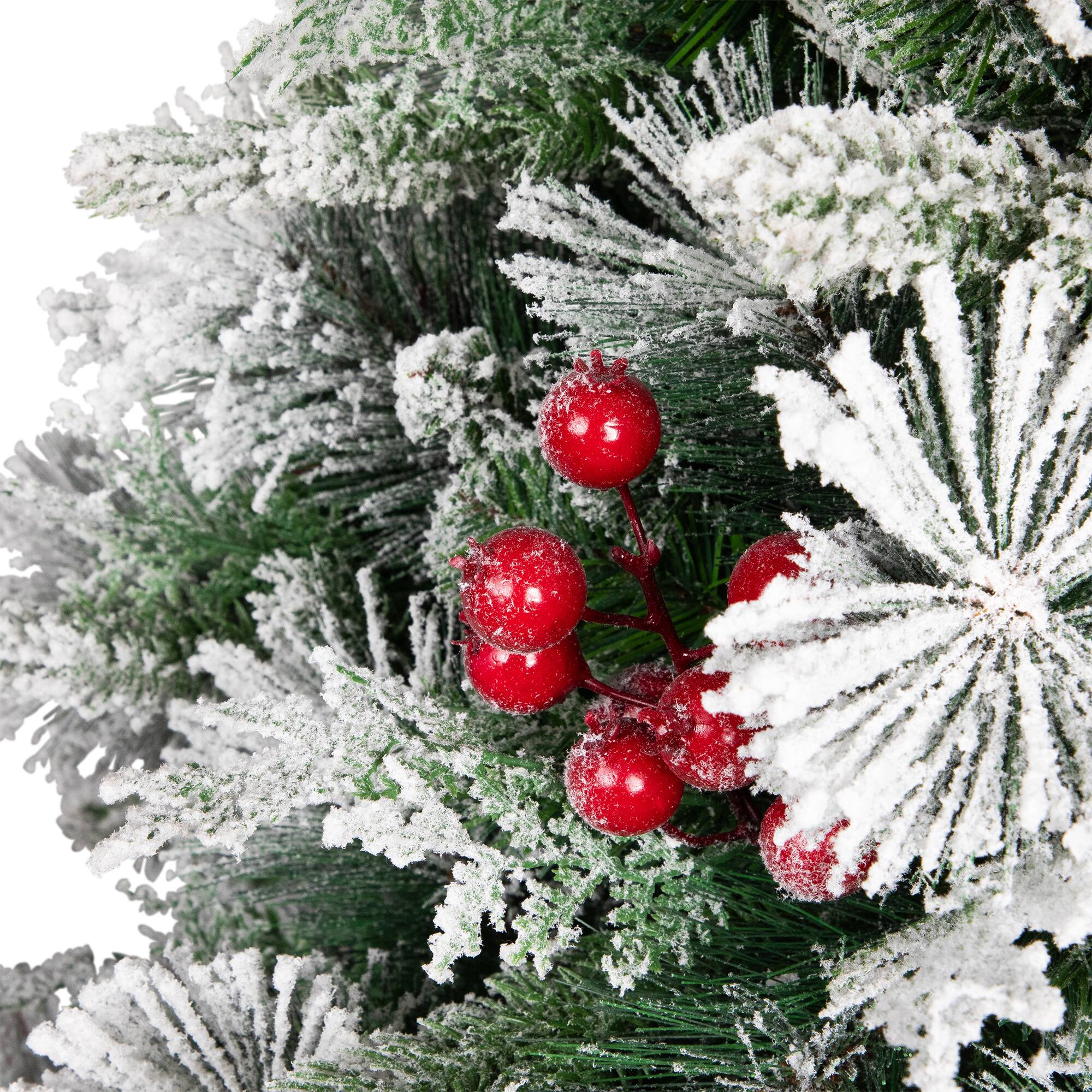 5ft. Unlit Real Touch™ Full Heavily Flocked Whittaker Spruce Artificial Christmas Tree 