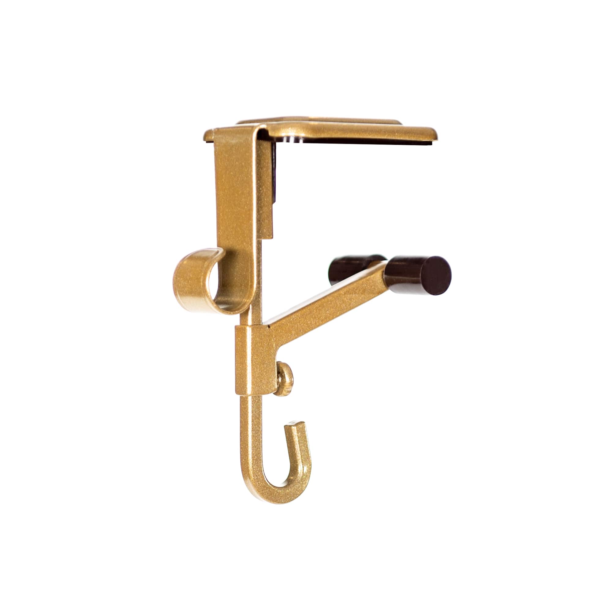 Gold Mantel Garland & Christmas Stocking Holder, 2ct.