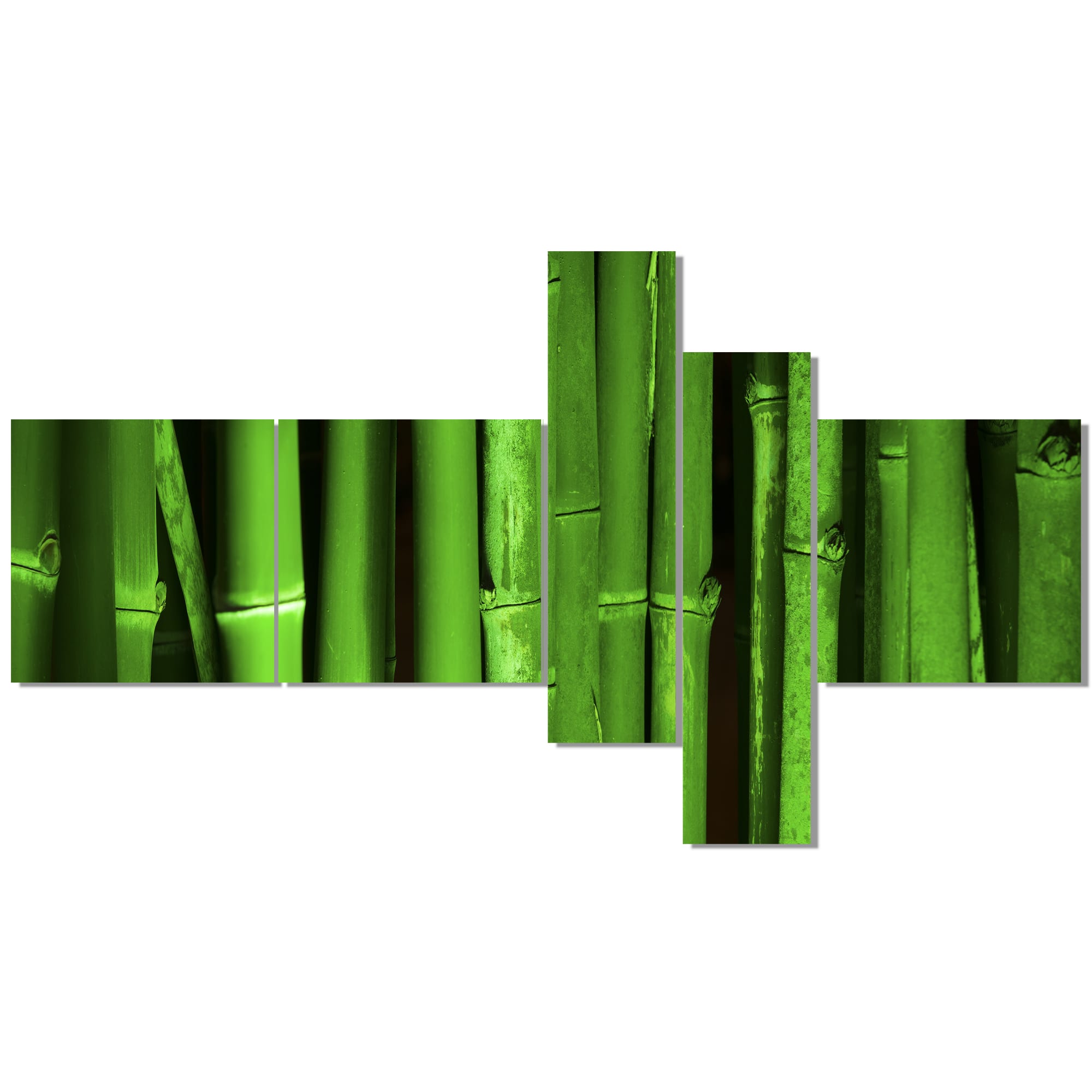 Designart - Green Bamboo Forest - Floral Canvas Art Print