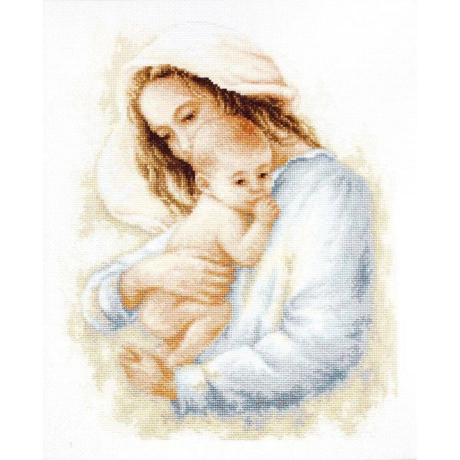 Luca-s Mother And Child Counted Cross Stitch Kit