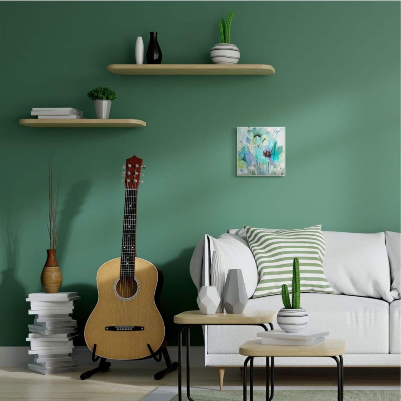 Stupell Industries Blue Lilly Abstraction Wall Art